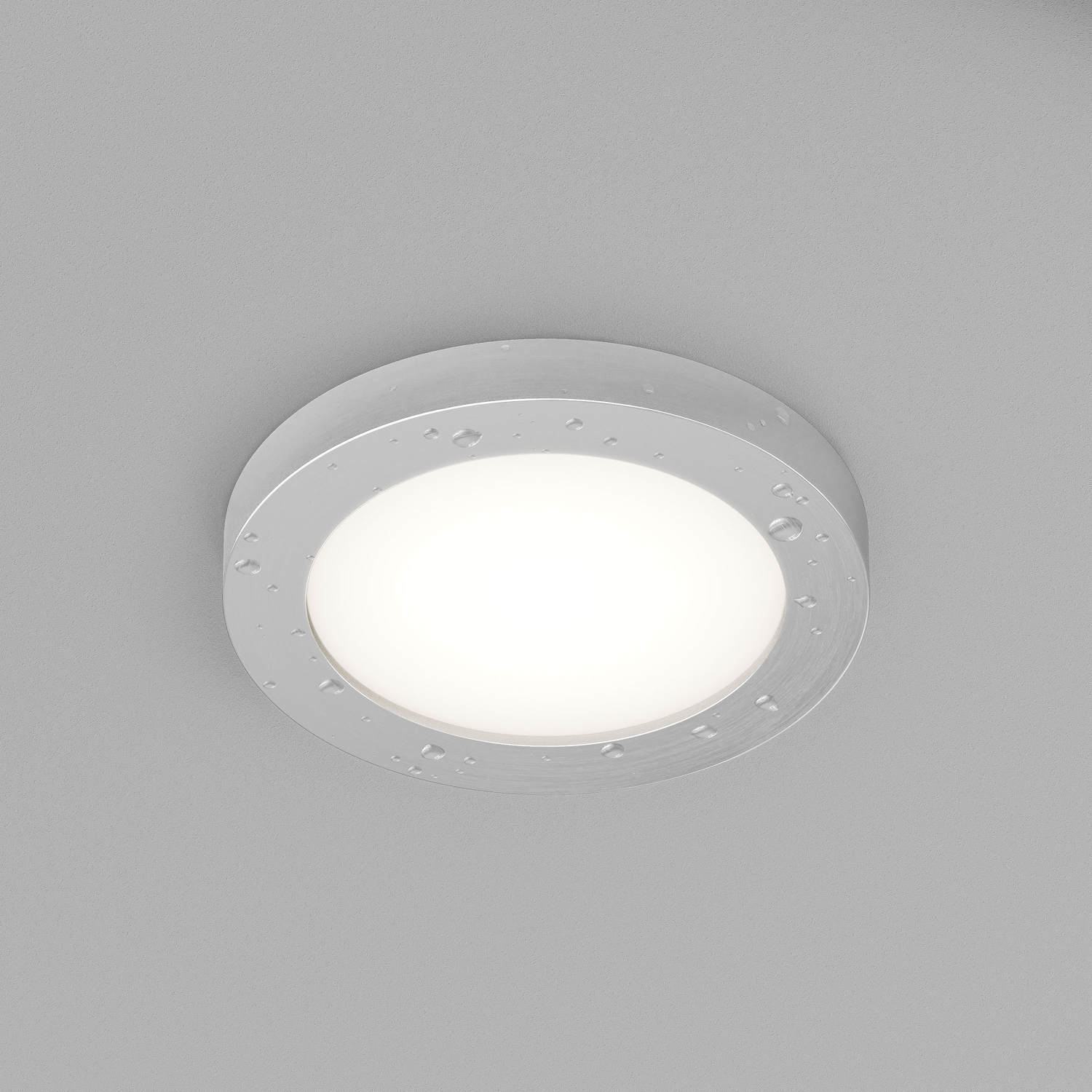 DK3012-AL Встраиваемый светильник влагозащ., IP 44, 50 Вт, GU10, серый, алюминий