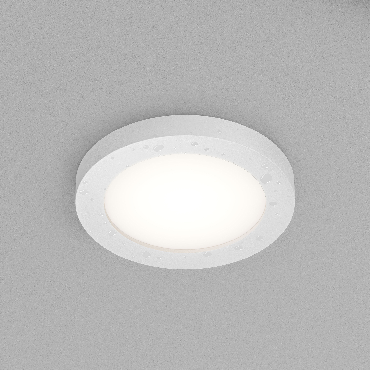 DK3012-WH Встраиваемый светильник влагозащ., IP 44, 50 Вт, GU10, белый, алюминий