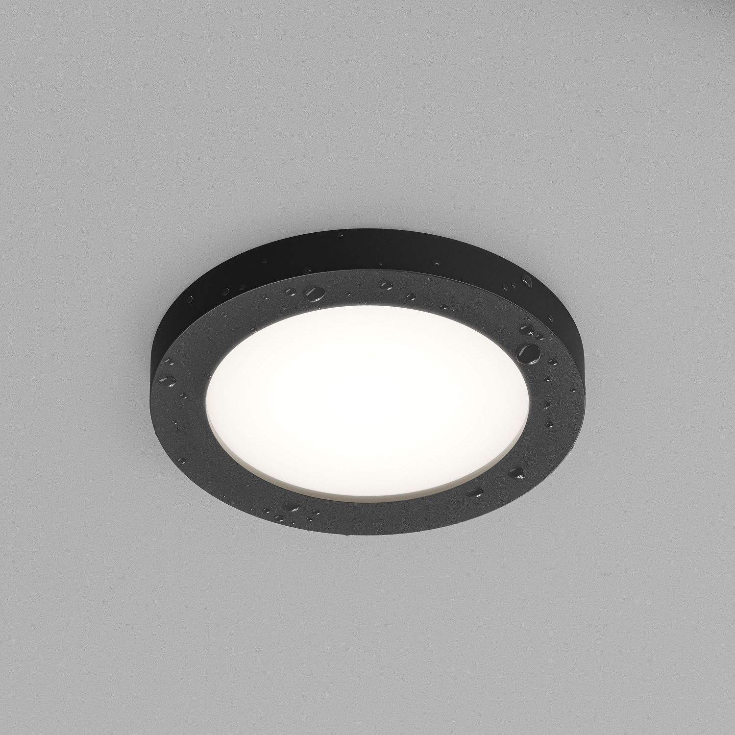 DK3012-BK Встраиваемый светильник влагозащ., IP 44, 50 Вт, GU10, черный, алюминий