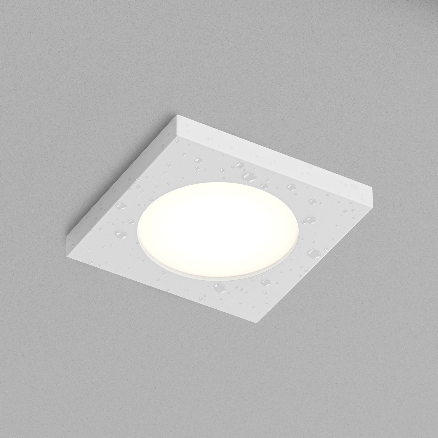 DK3014-WH Встраиваемый светильник влагозащ., IP 44, 50 Вт, GU10, белый, алюминий