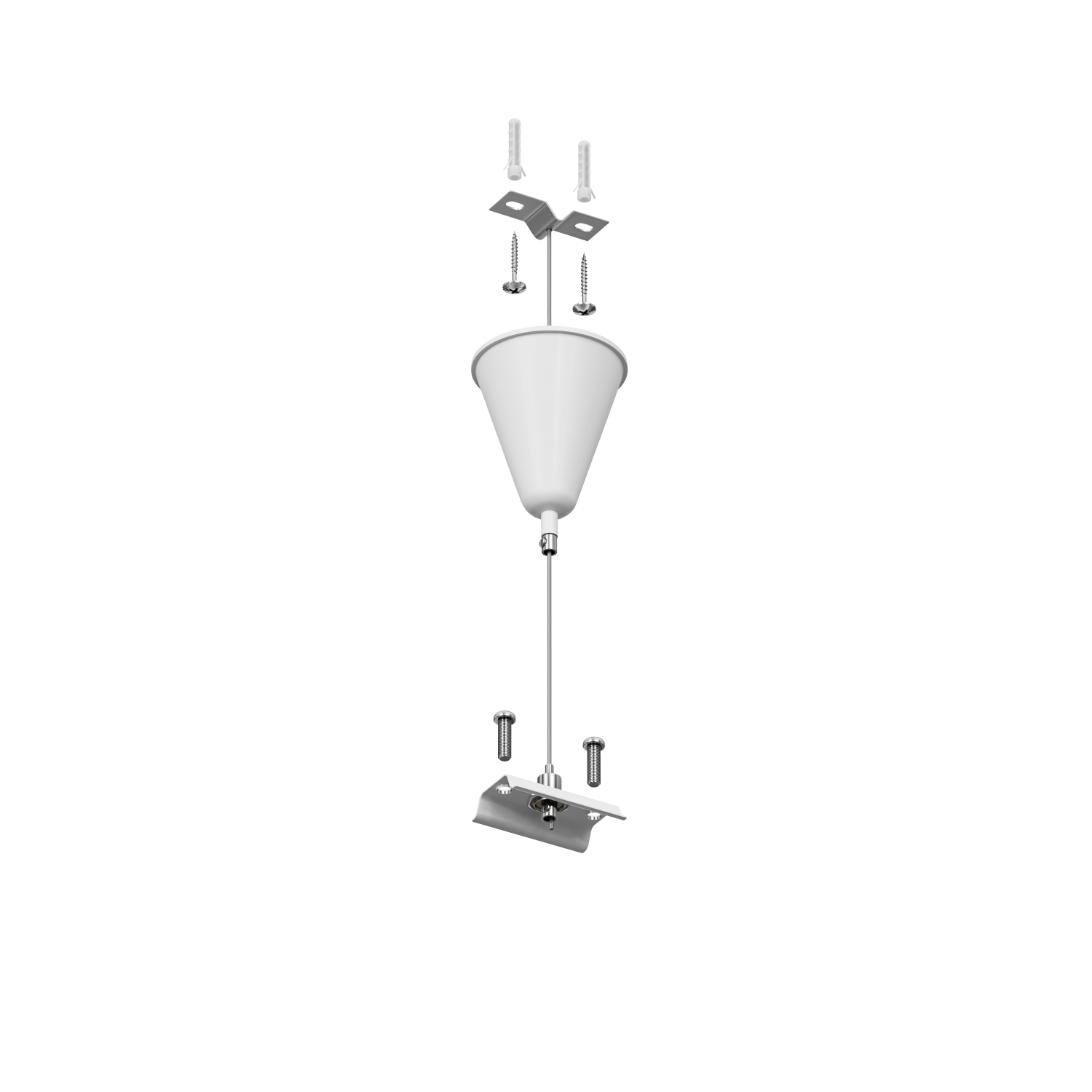TR1105-WH Подвесная система для треков, 1,5 м, белый