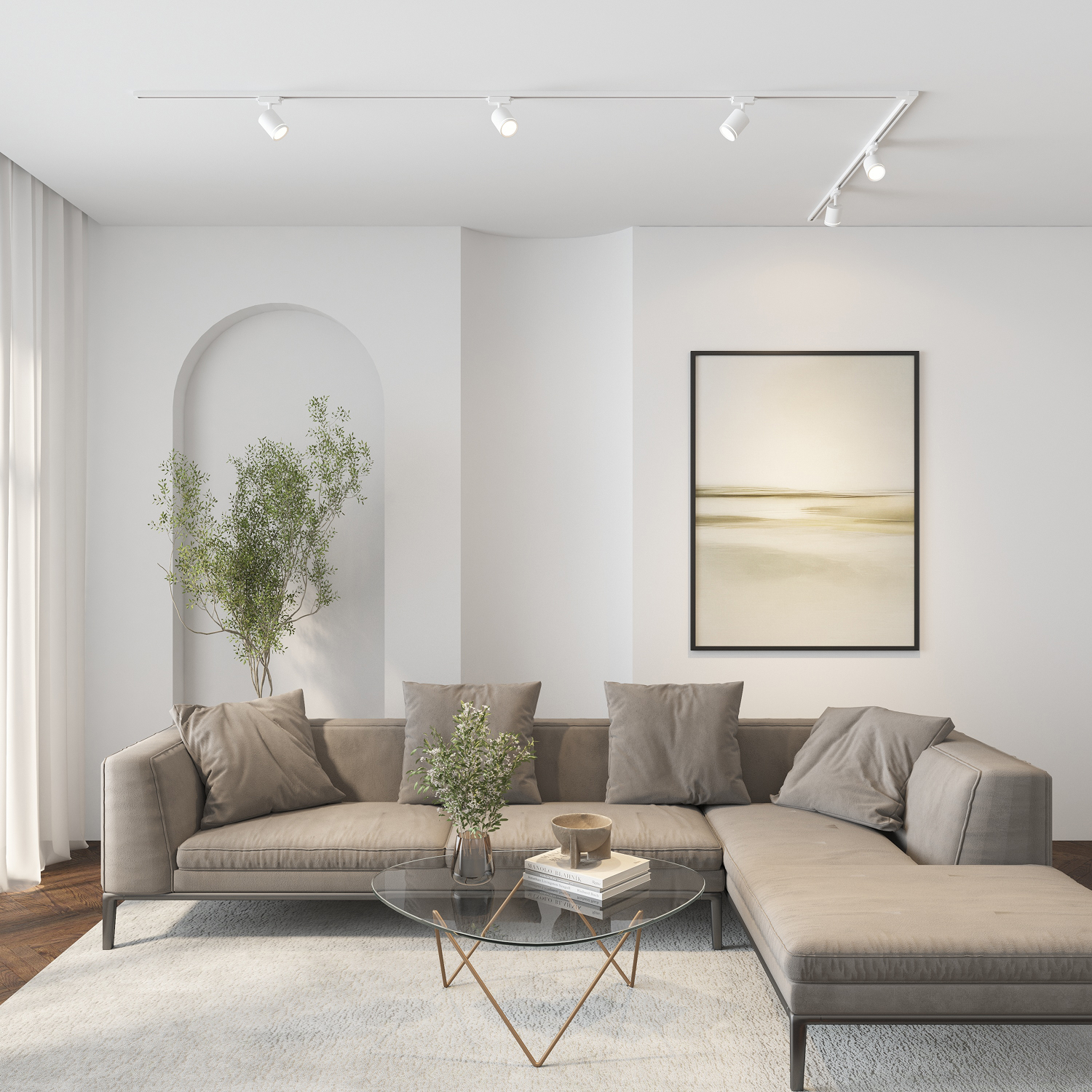 DK6401-WH Трековый светильник IP 20, 5 Вт, LED 3000, белый, алюминий