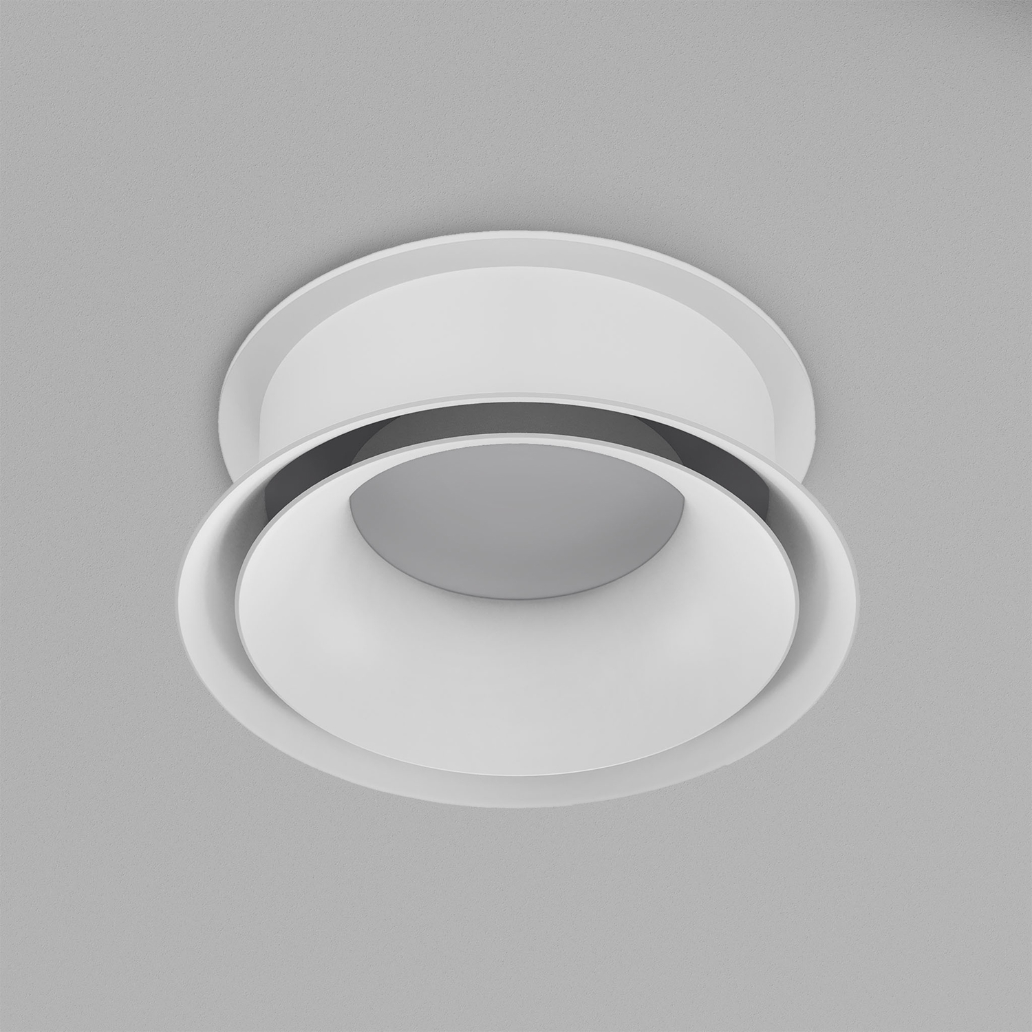 DK2403-WH Встраиваемый светильник влагозащ., IP 44, 15 Вт, GU10, белый, алюминий