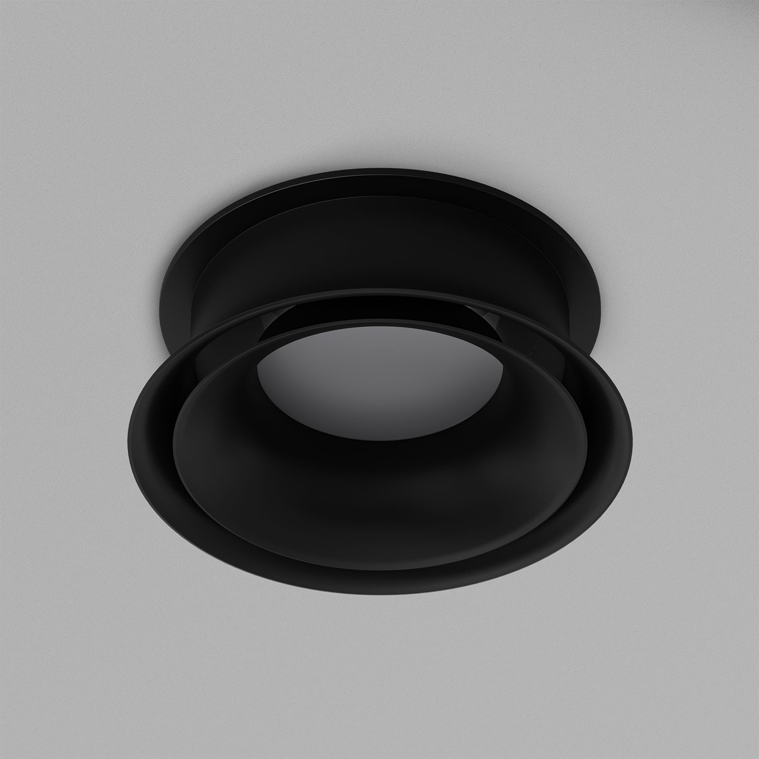 DK2403-BK Встраиваемый светильник влагозащ., IP 44, 10 Вт, GU10, черный, алюминий