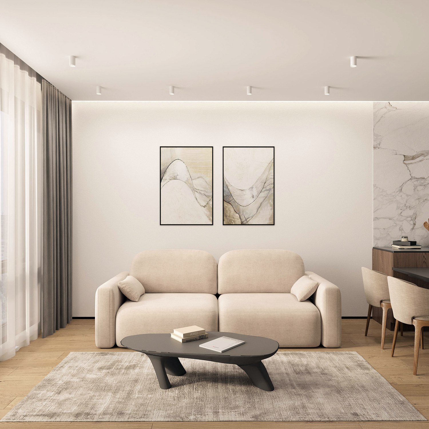 DK2050-WH Накладной светильник, IP 20, 15 Вт, GU5.3, белый, алюминий