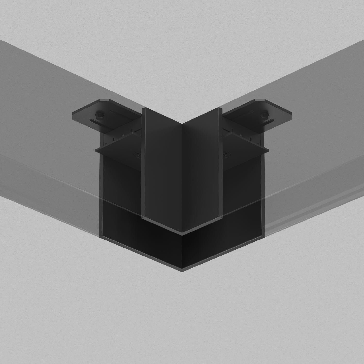 TR2102-BK Угловой соединитель для шинопровода SMART черный