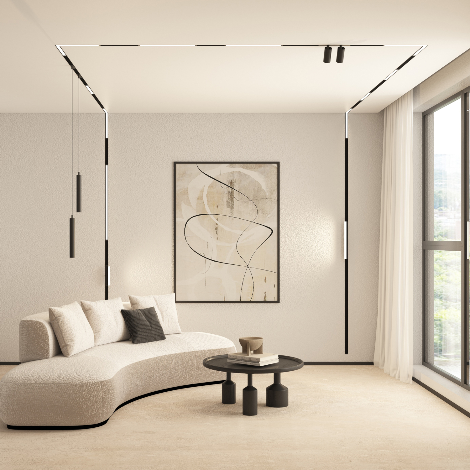 DK8004-BK Линейный светильник SMART LINEAR 18W DIM 3000K-6000K черный