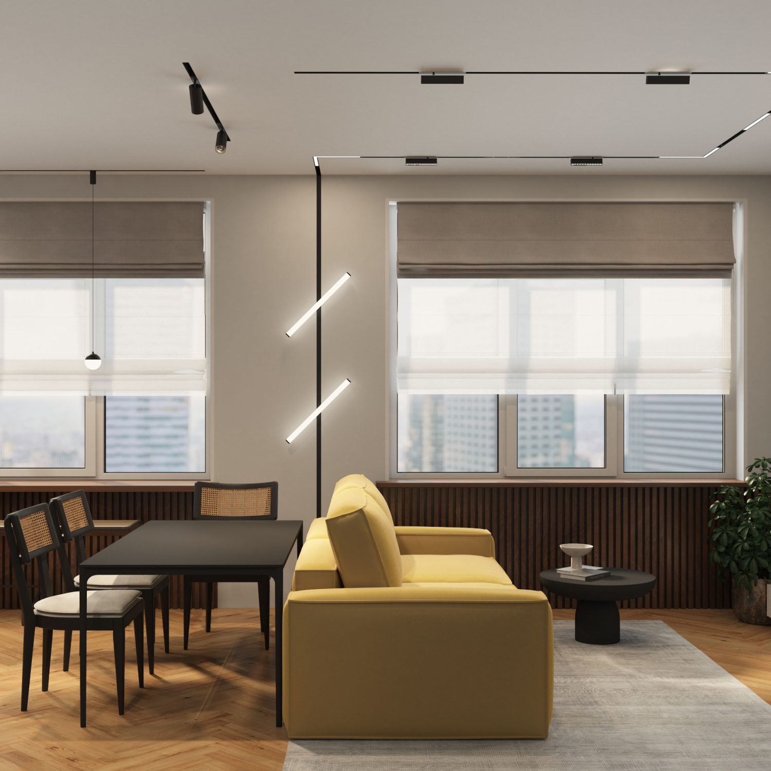 DK8005-BK Линейный светильник SMART LINEAR 27W DIM 3000K-6000K черный