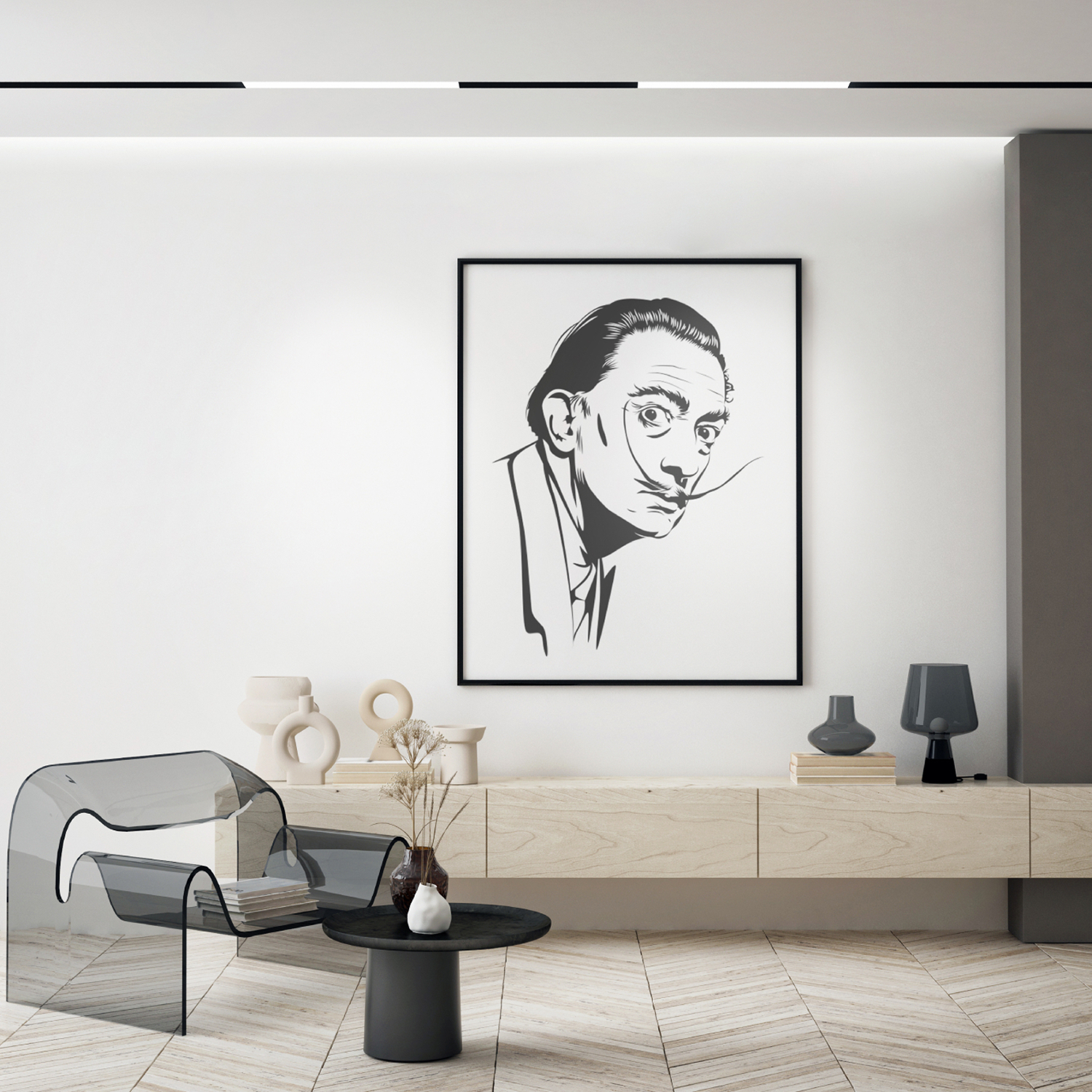 DK8005-BK Линейный светильник SMART LINEAR 27W DIM 3000K-6000K черный