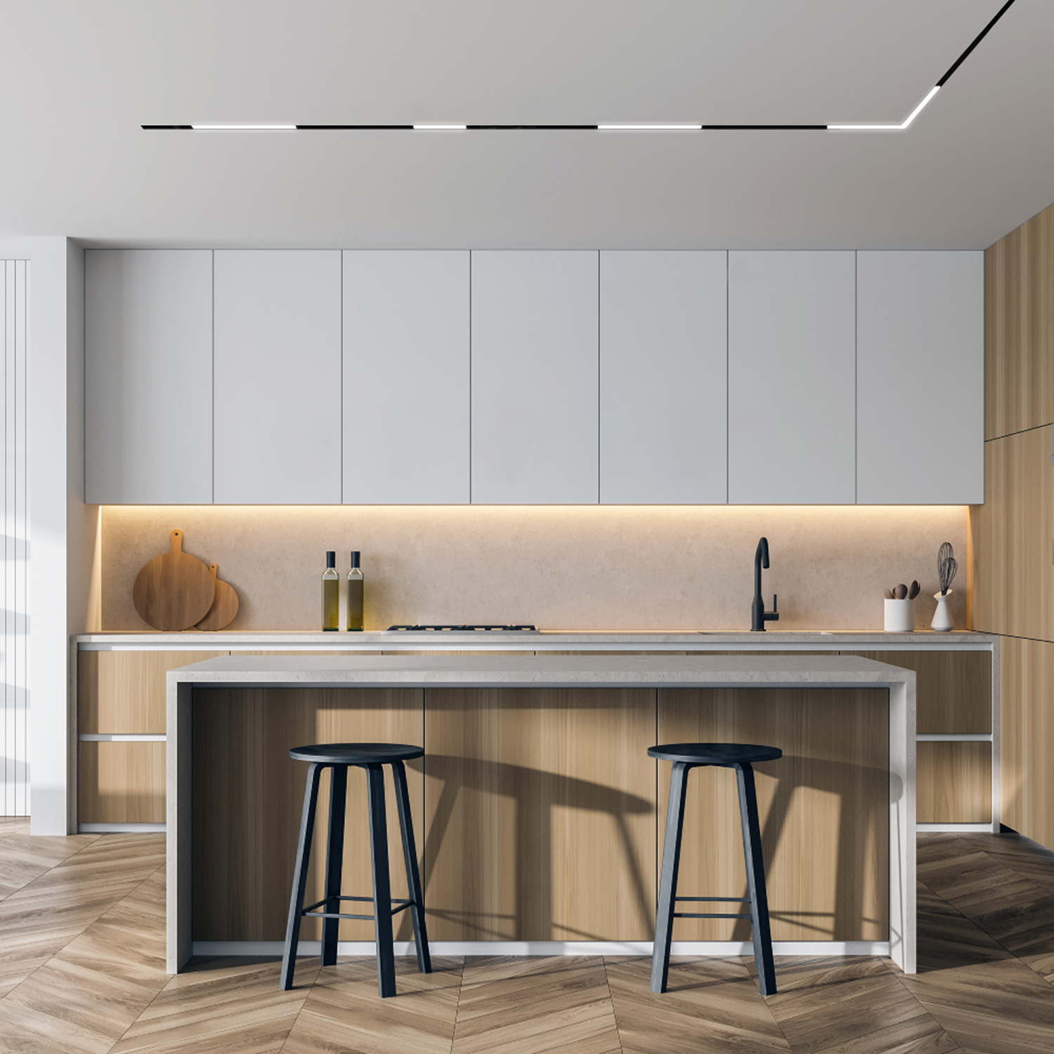 DK8005-BK Линейный светильник SMART LINEAR 27W DIM 3000K-6000K черный