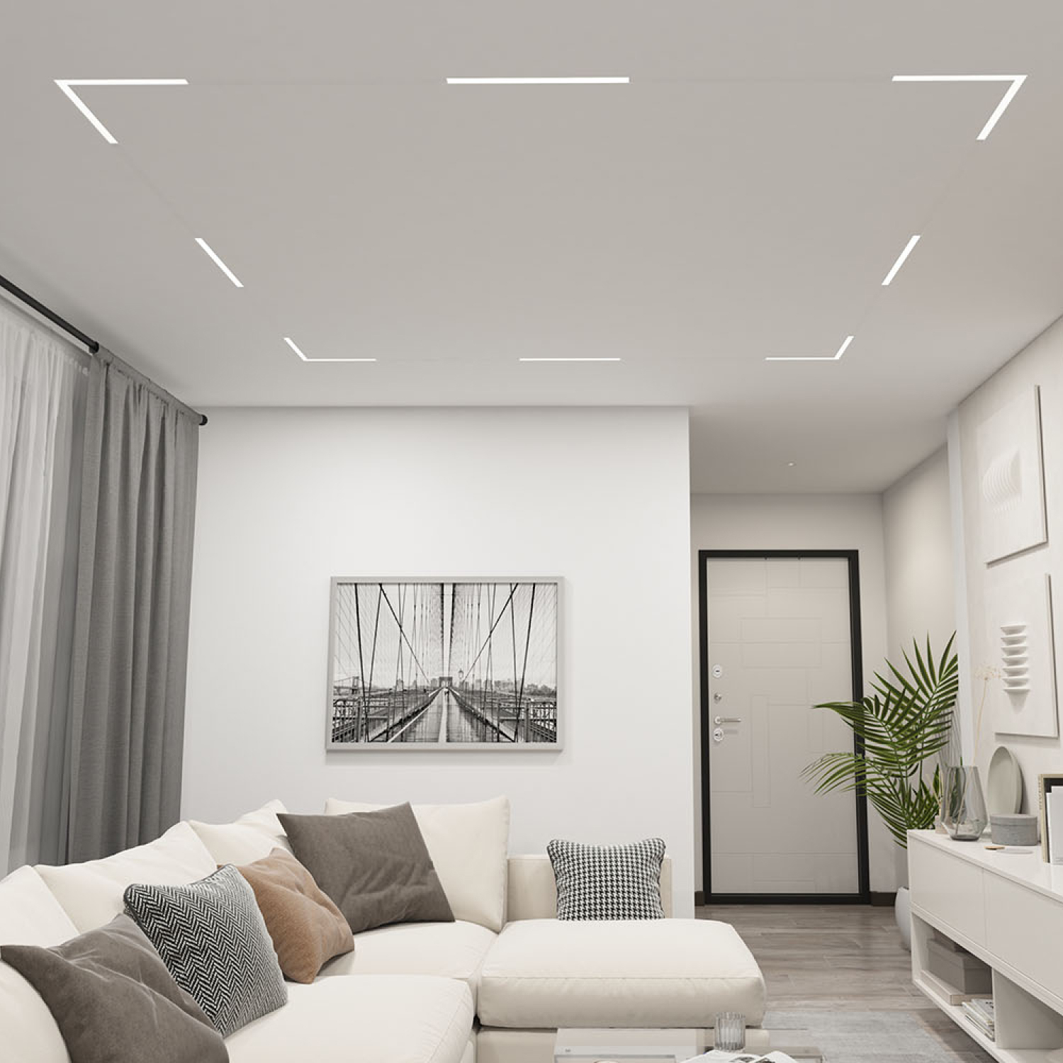 DK8004-WH Линейный светильник SMART LINEAR 18W DIM 3000K-6000K белый