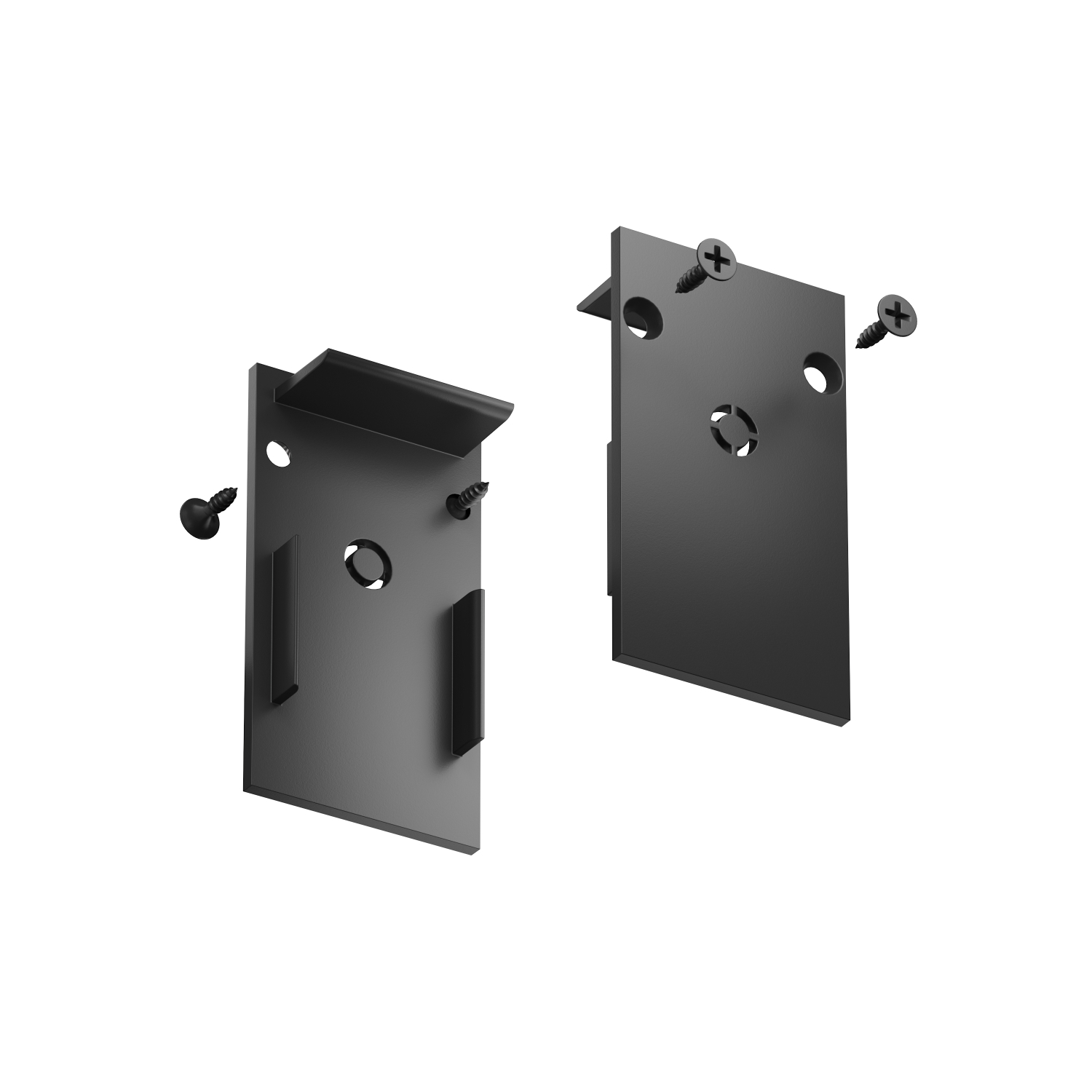 TR2107-BK Торцевые заглушки для шинопровода SMART черные (комплект 2 шт)