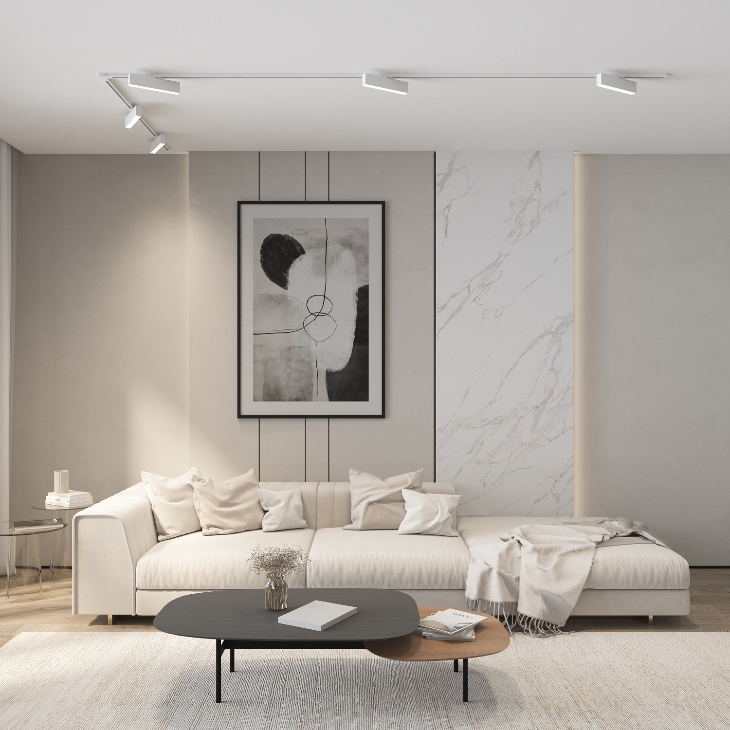 DK6440-WH Трековый светильник IP 20, 10 Вт, LED 4000, белый, алюминий