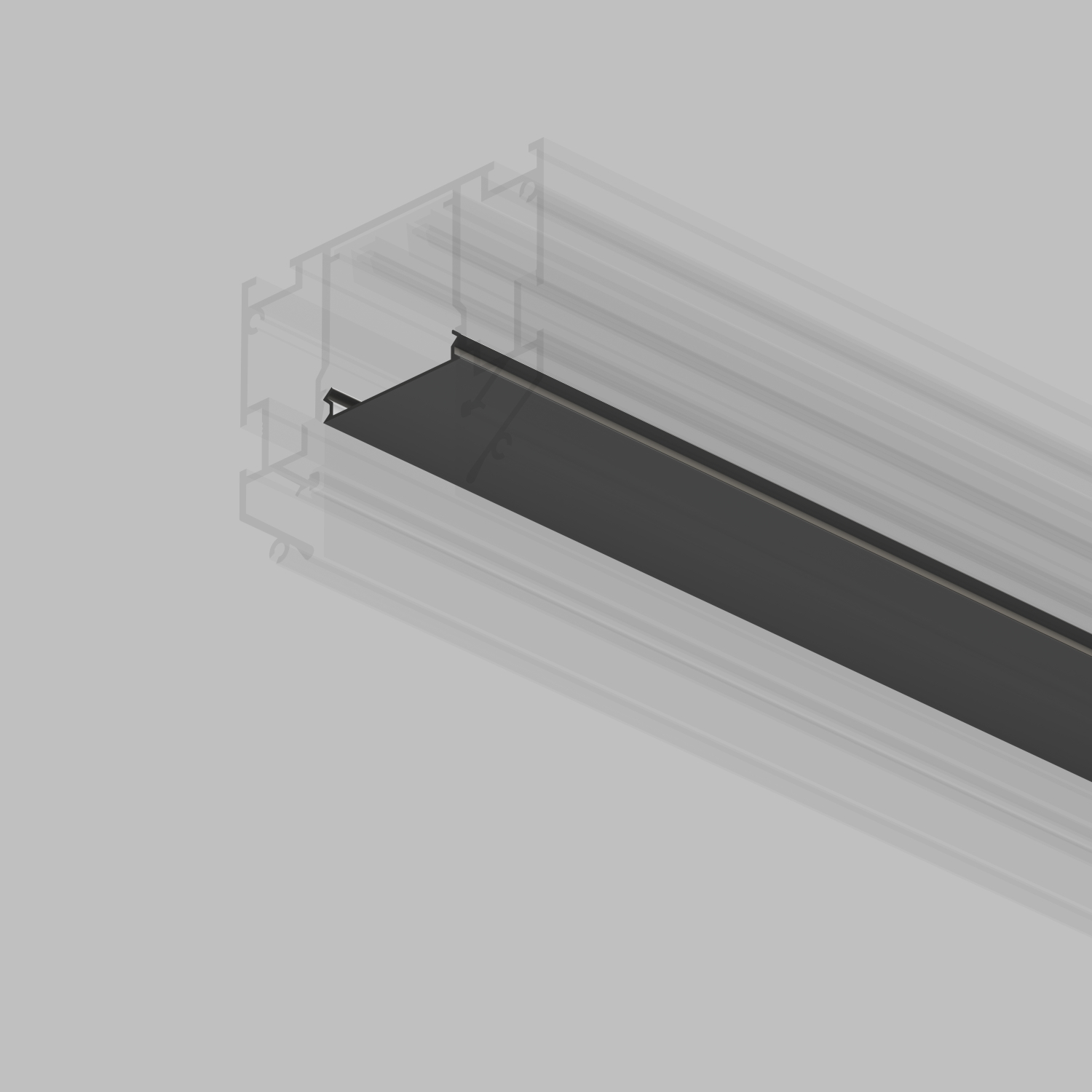 TR2010-BK Экран для трека SMART черный 1 метр