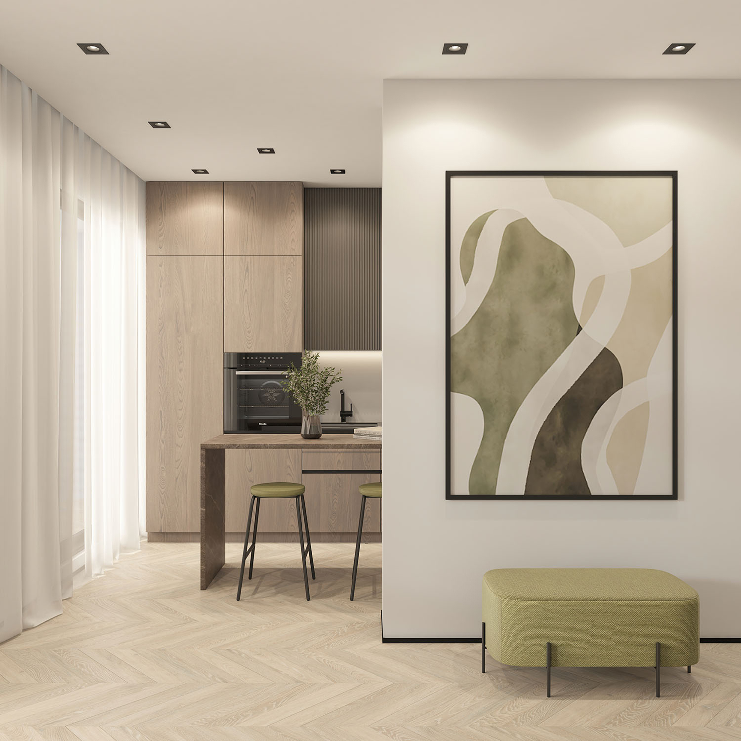 DK2121-BK Встраиваемый светильник, IP 20, 50 Вт, GU10, черный, алюминий