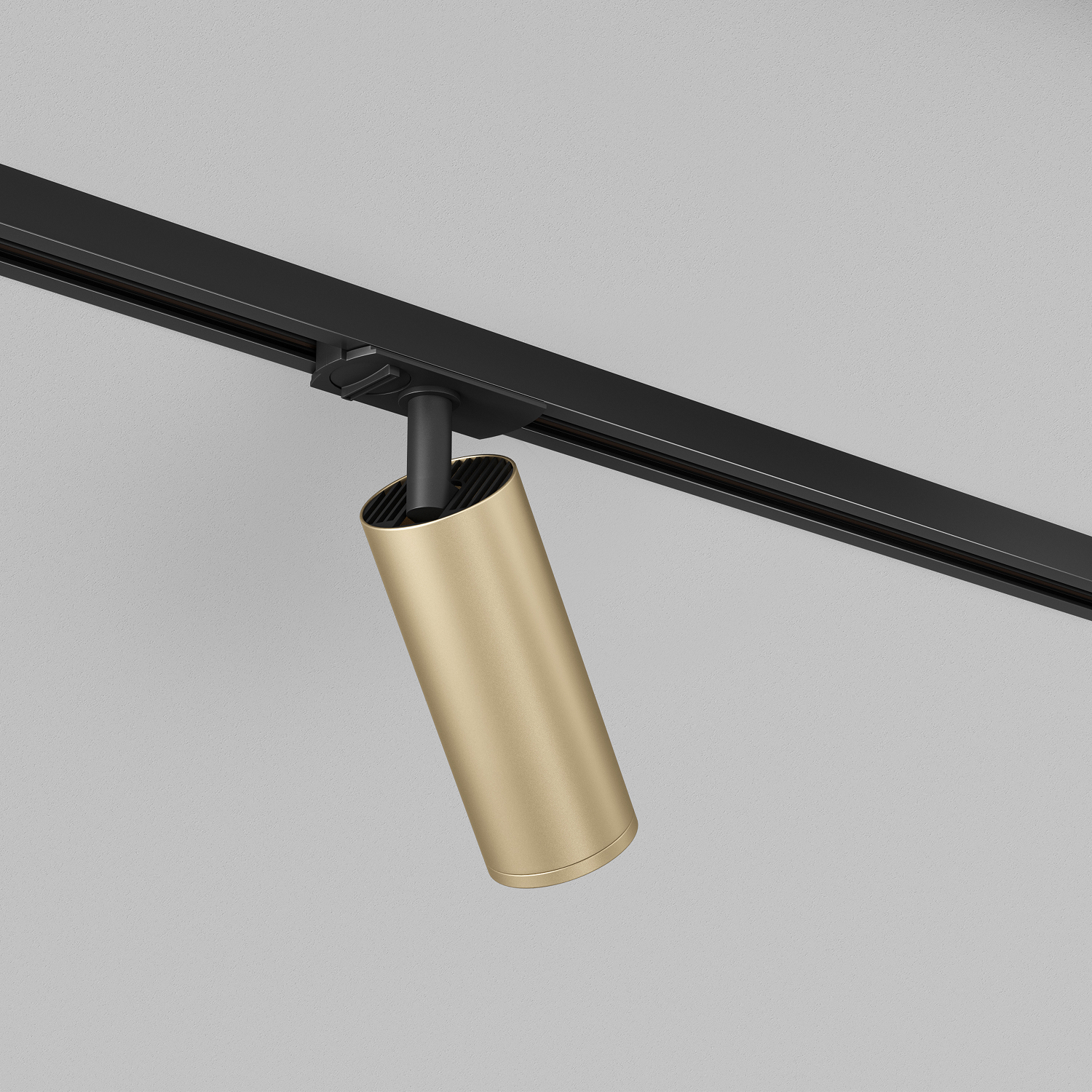 DK6202-BG Трековый светильник IP 20, 15 Вт, GU10, матовое золото с черным, алюминий