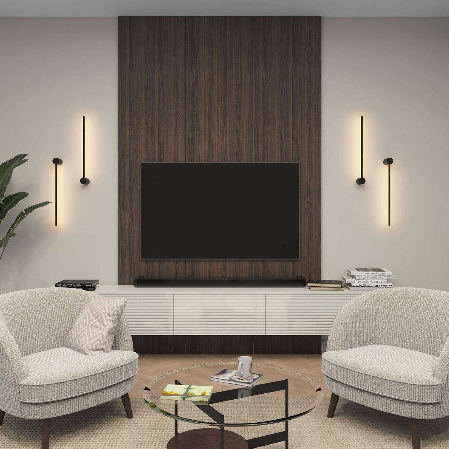 DK5010-BK Бра 600 мм, 3000К, IP20, 5 Вт, черный, алюминий