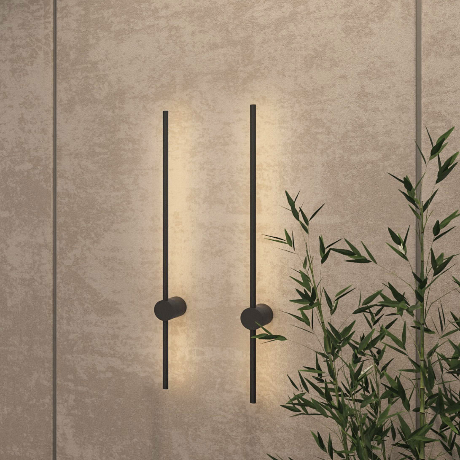 DK5012-BK Бра 800 мм, 3000К, IP20, 7 Вт, черный, алюминий