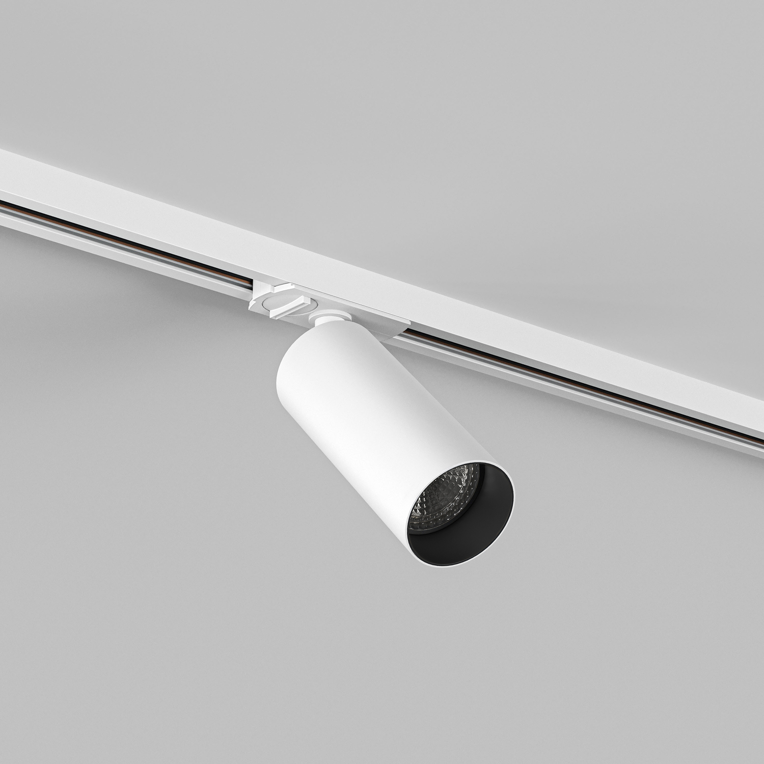 DK6060-BW+WH Трековый светильник IP 20, 15 Вт, GU10, белый с черным, алюминий