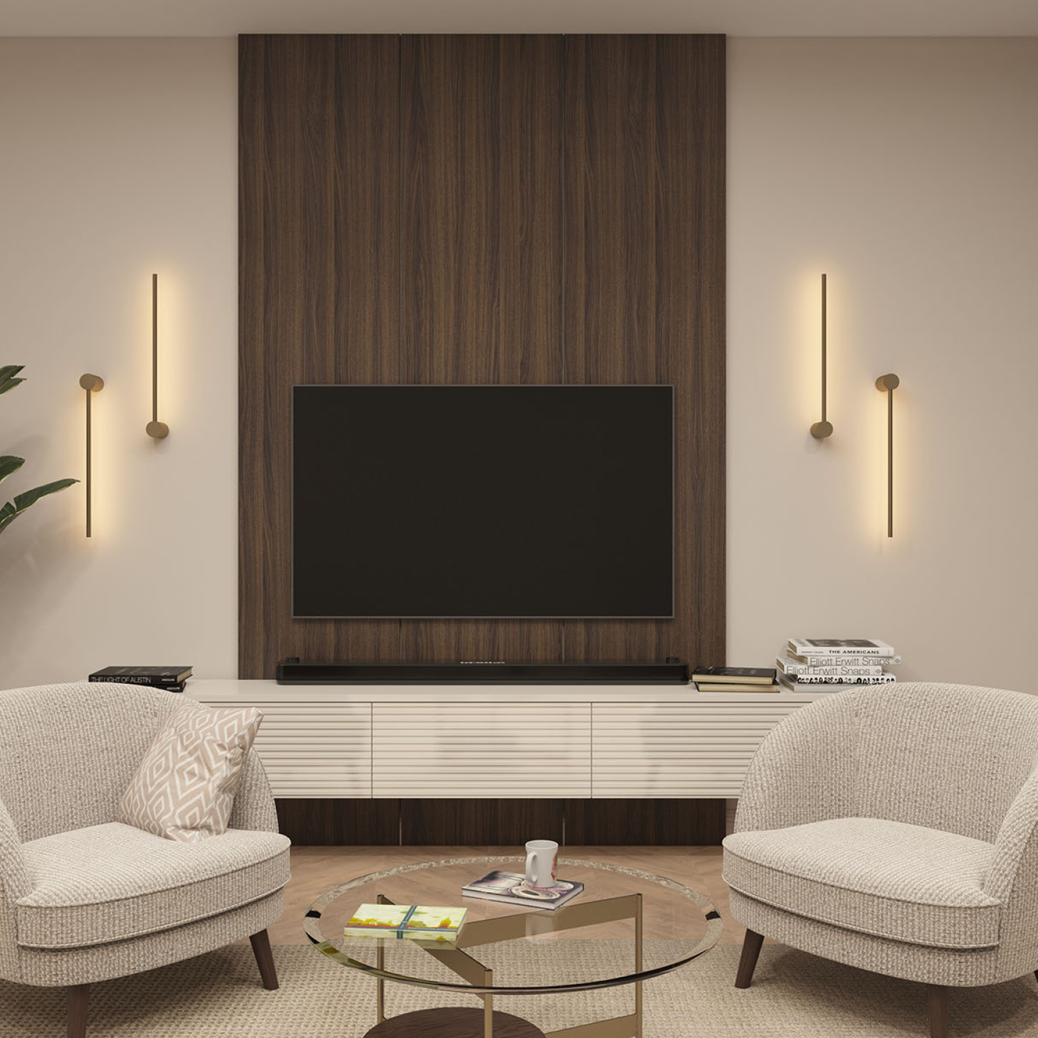 DK5010-SG Бра 600 мм, 3000К, IP20, 5 Вт, матовое золото