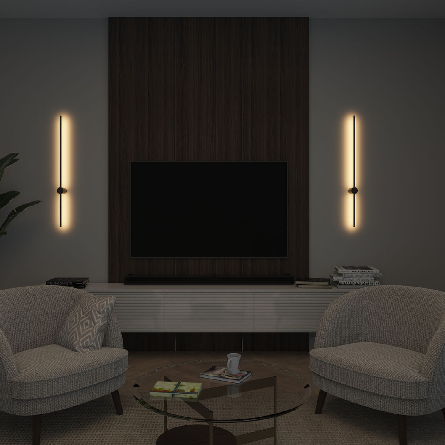 DK5014-SG Бра 1000 мм, 3000К, IP20, 12 Вт, матовое золото