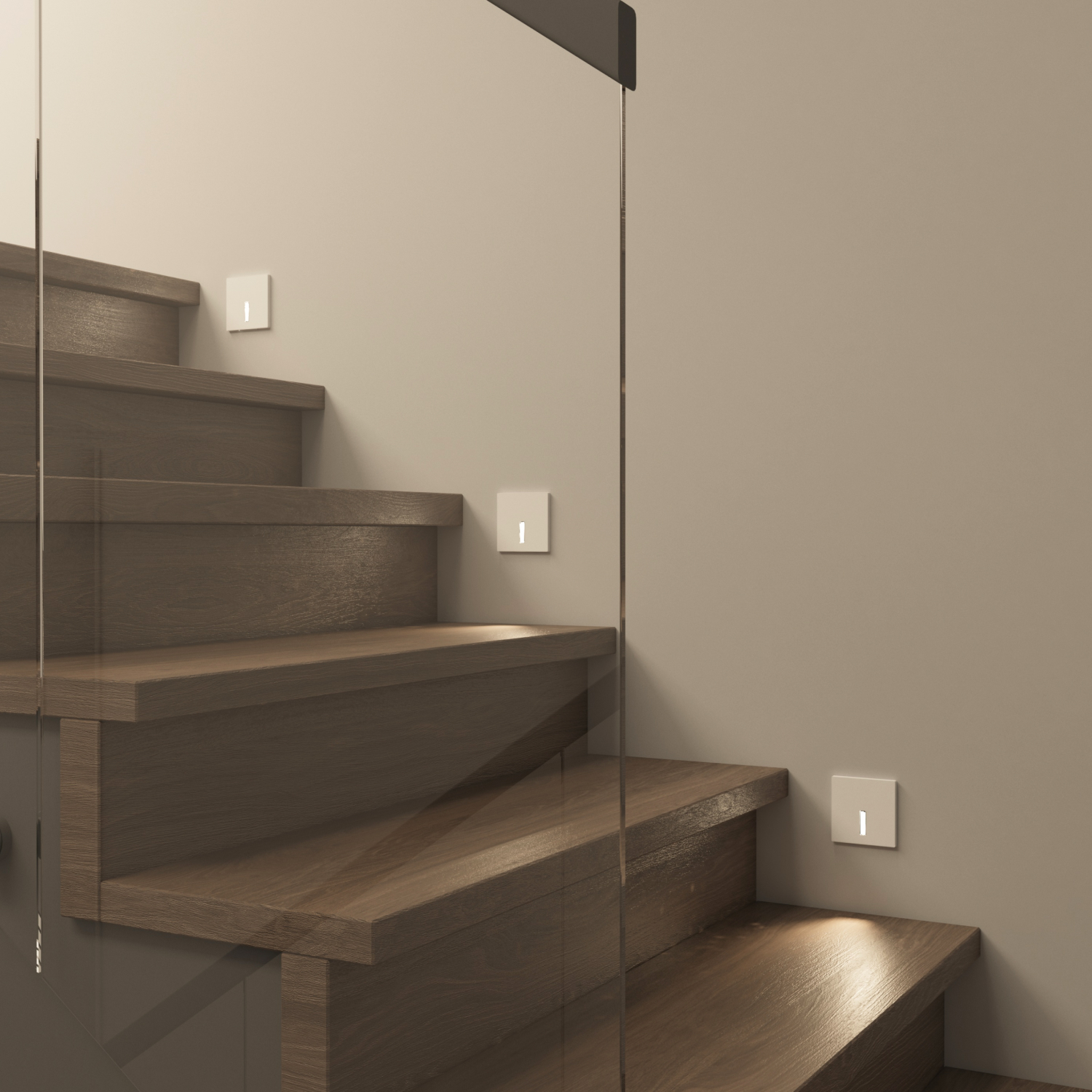 DK1030-WH Светильник встраиваемый в стену, IP 20, LED 3000K, 3 Вт, белый, алюминий