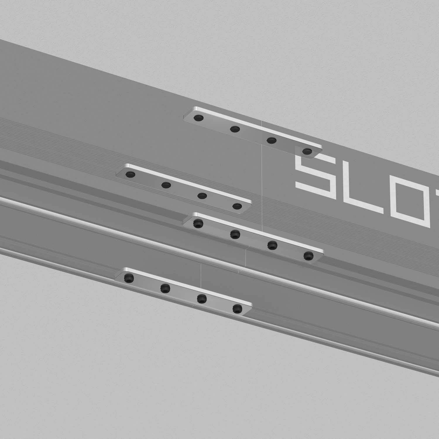 TR2018-AL Комплект прямых соединителей трека SLOTT, алюминий