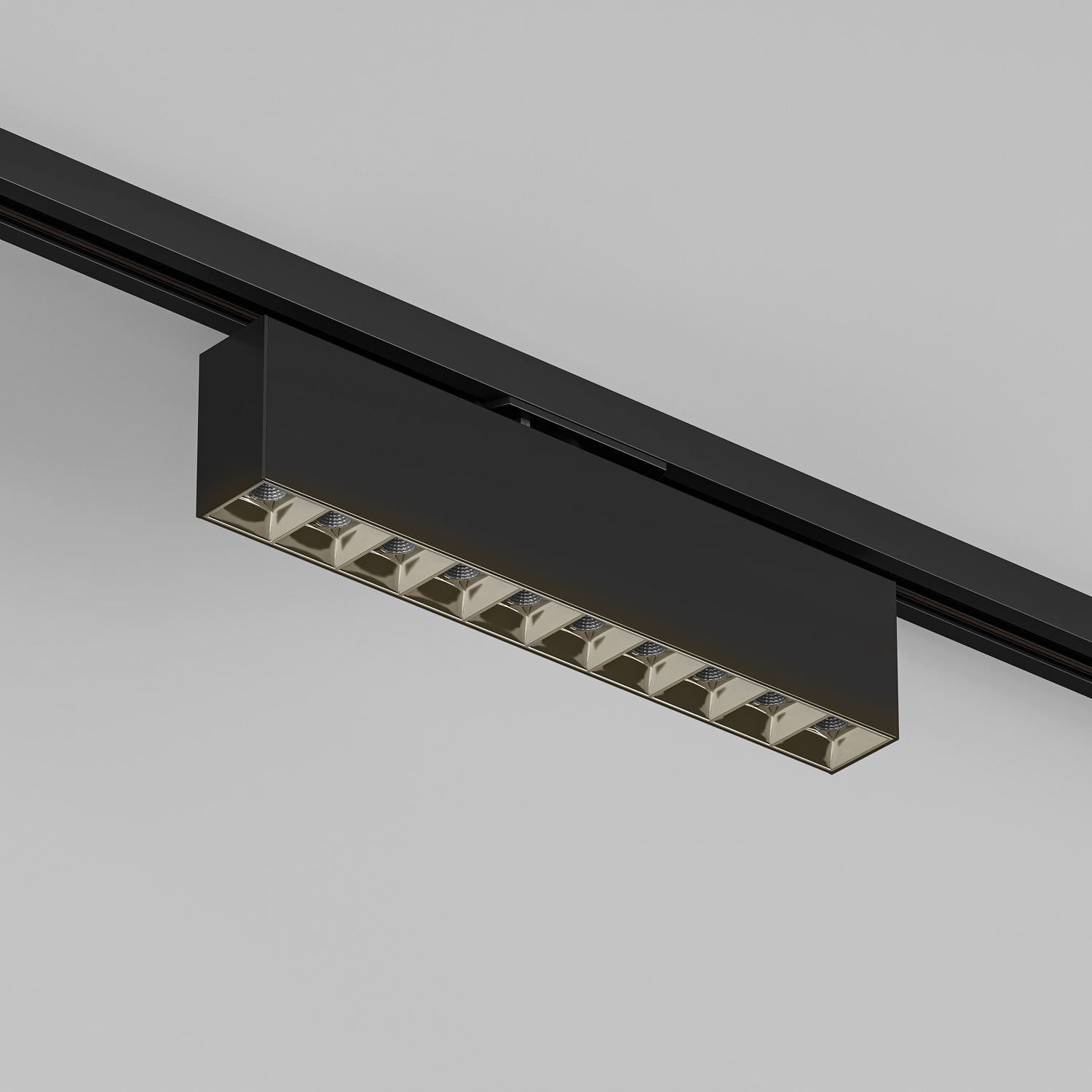 DK6434-BK Поворотный однофазный трековый светильник EDDER со светодиодом L273mm 220V 20W 30° 3000K IP20 черный алюминий