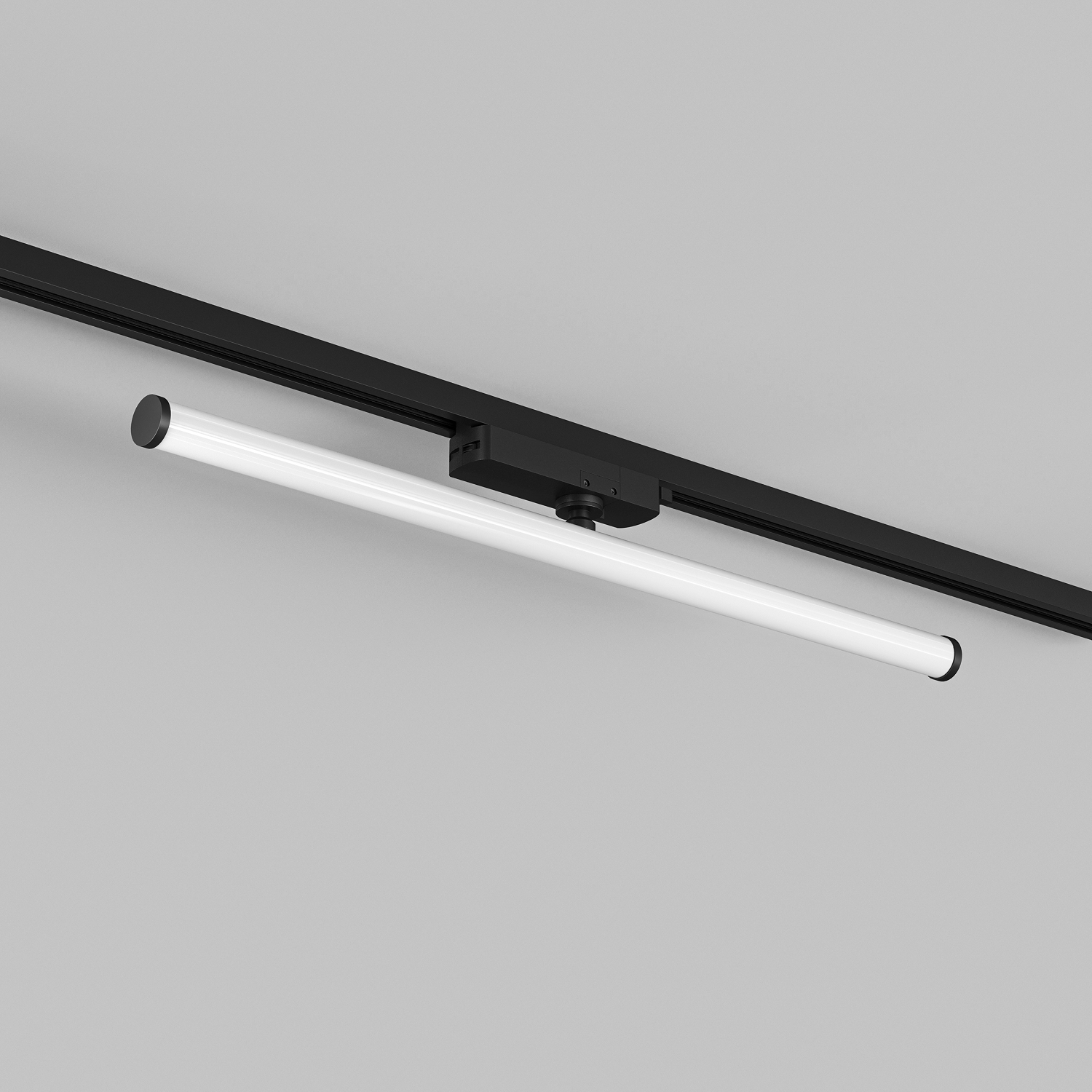 DK6638-BK Поворотный однофазный трековый светильник STROM со светодиодом L600mm 220V 15W 150° 3000K IP20 черный алюминий/акрил