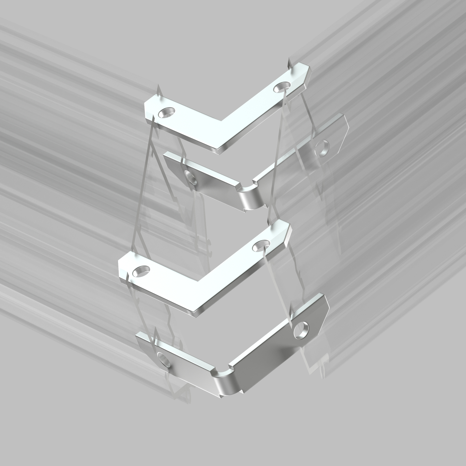 TR2027-AL Комплект угловых соединителей трека SMART ONE, алюминий