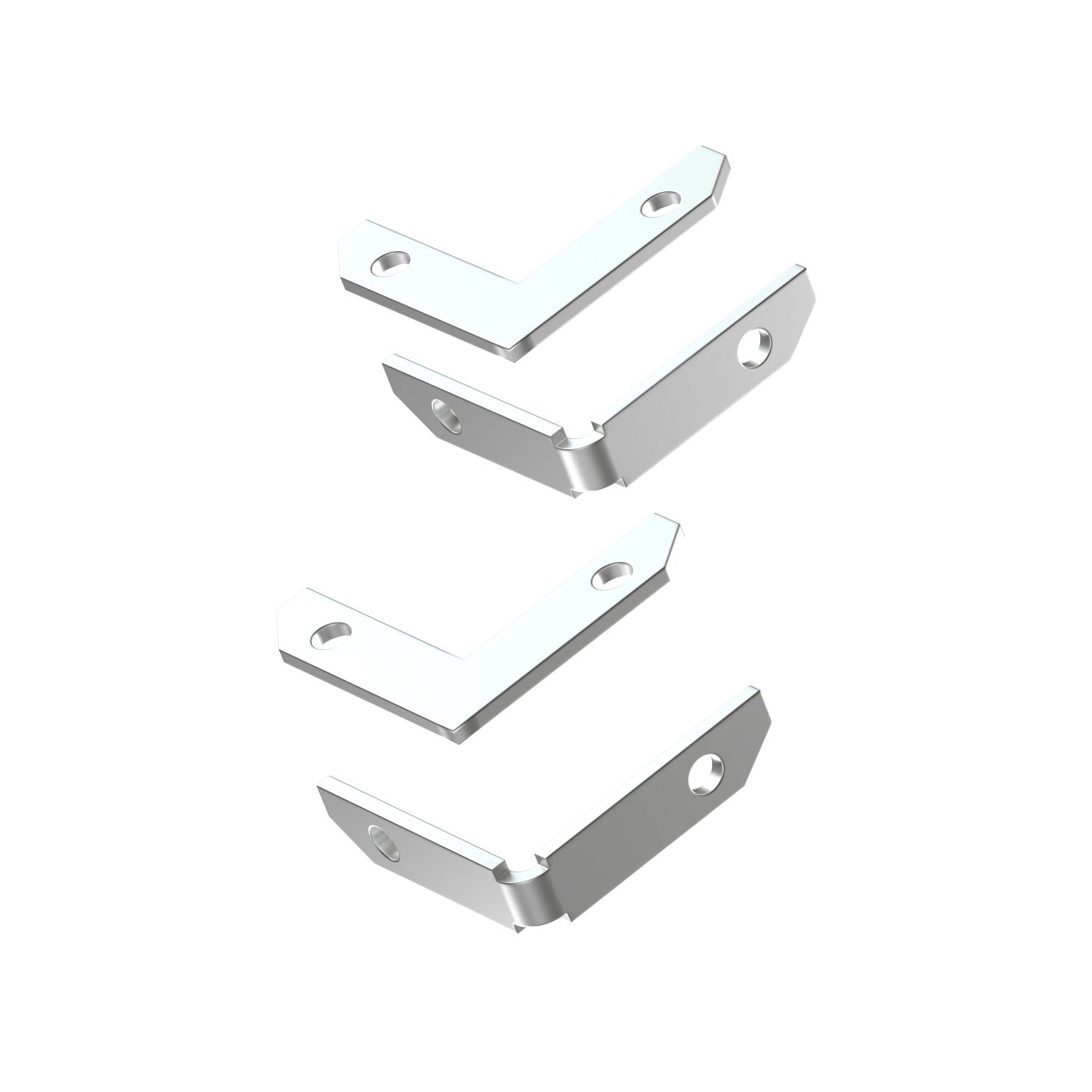 TR2027-AL Комплект угловых соединителей трека SMART ONE, алюминий