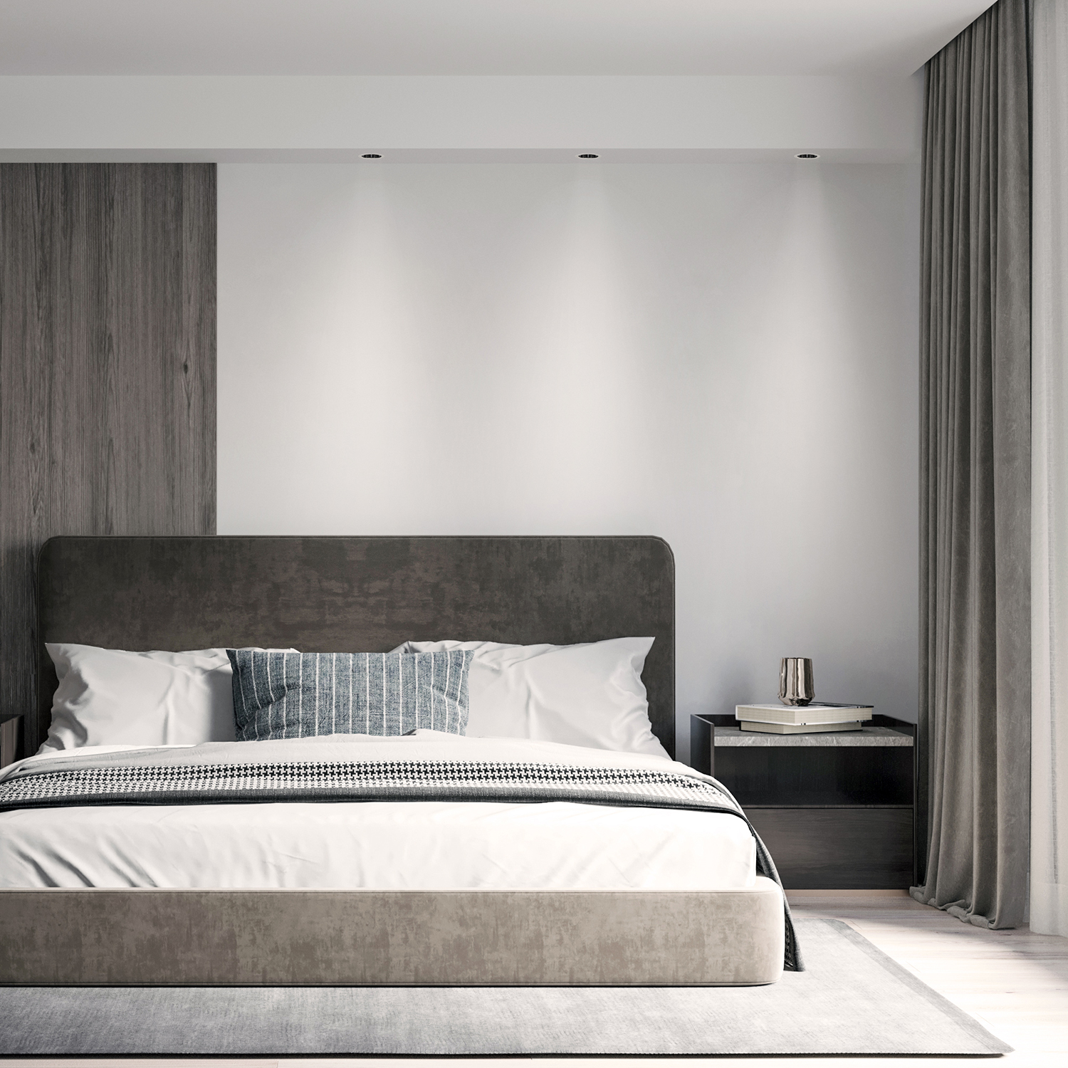 DK2510-WB Встраиваемый светильник SPACE со светодиодом d65 220V 8W 38° 4000К IP20 белый/черный алюминий