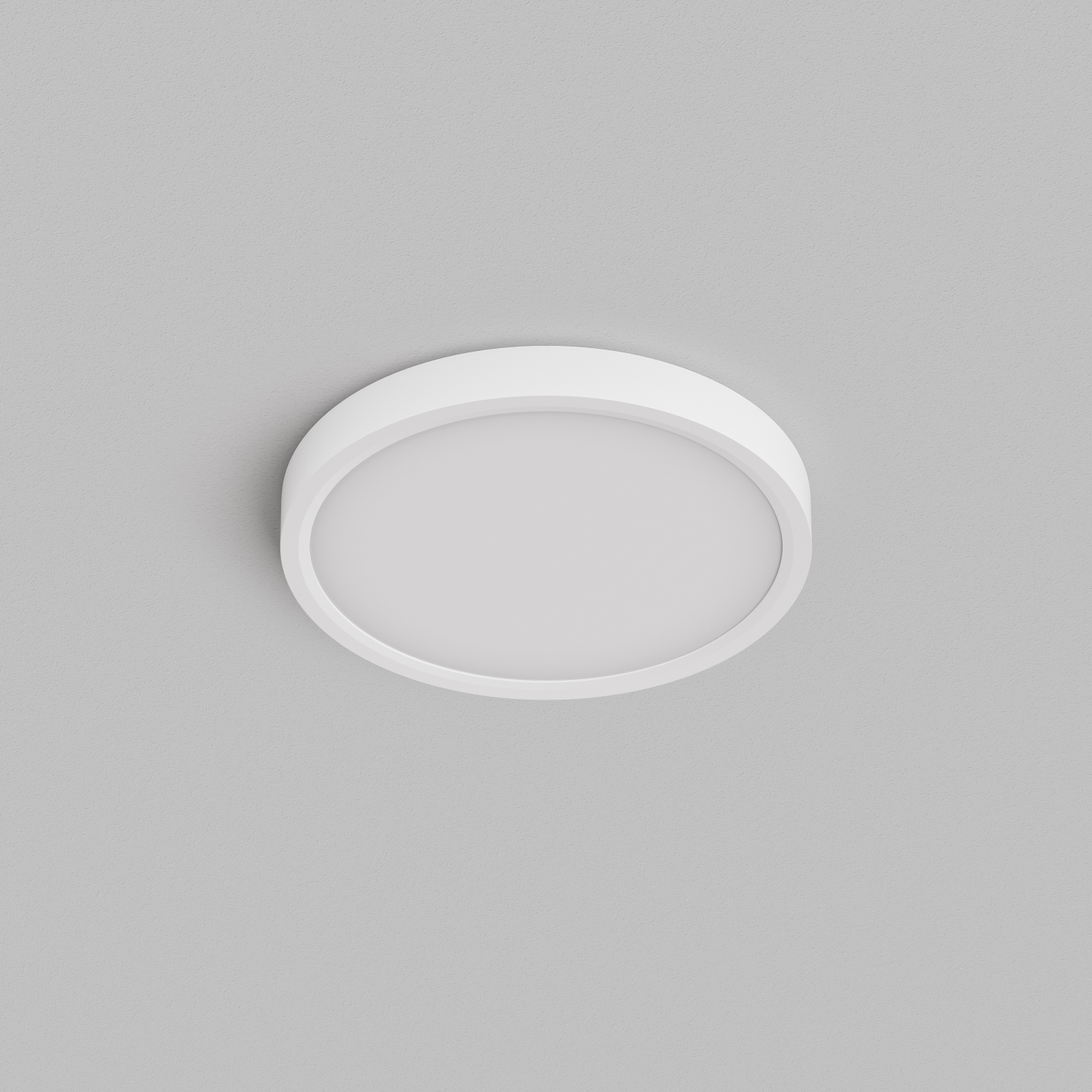 DK6520-WH Накладной светильник THIN, IP40, 18W, 3000K/4000K/6500K, переключатель цветовой температуры на корпусе, белый, полимер