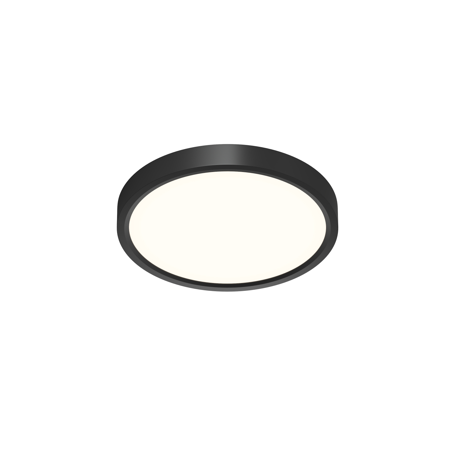 DK6520-BK Накладной светильник THIN, IP40, 18W, 3000K/4000K/6500K, переключатель цветовой температуры на корпусе, черный, полимер