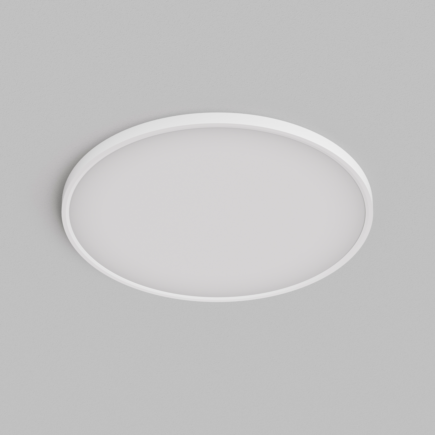 DK6524-WH Накладной светильник THIN, IP40, 50W, 3000K/4000K/6500K, переключатель цветовой температуры на корпусе, белый, полимер