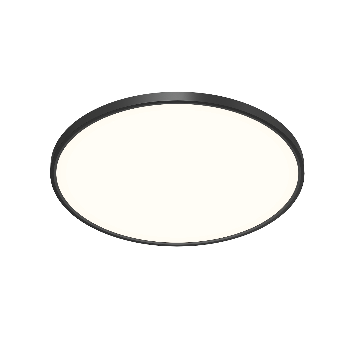 DK6524-BK Накладной светильник THIN, IP40, 50W, 3000K/4000K/6500K, переключатель цветовой температуры на корпусе, черный, полимер