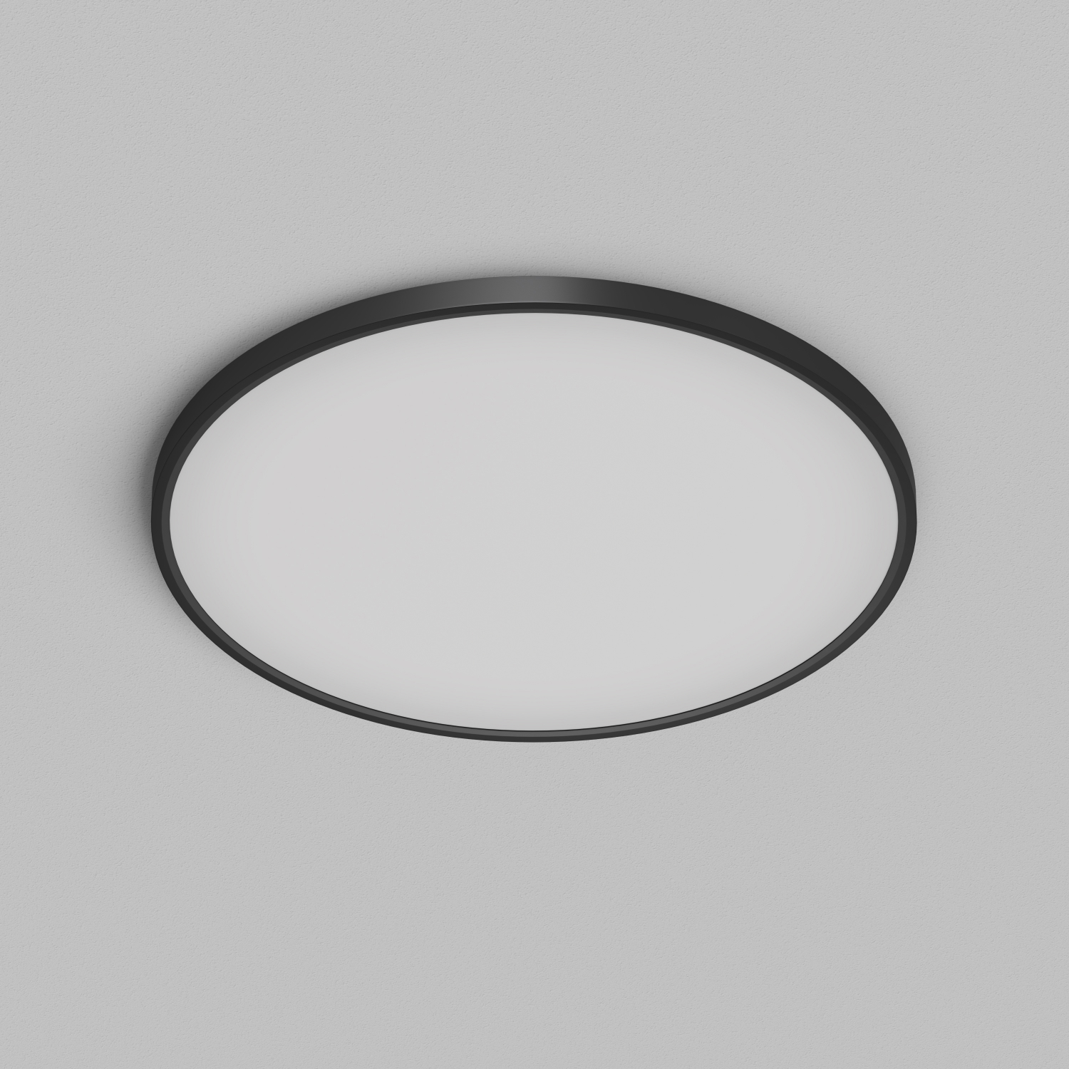 DK6524-BK Накладной светильник THIN, IP40, 50W, 3000K/4000K/6500K, переключатель цветовой температуры на корпусе, черный, полимер