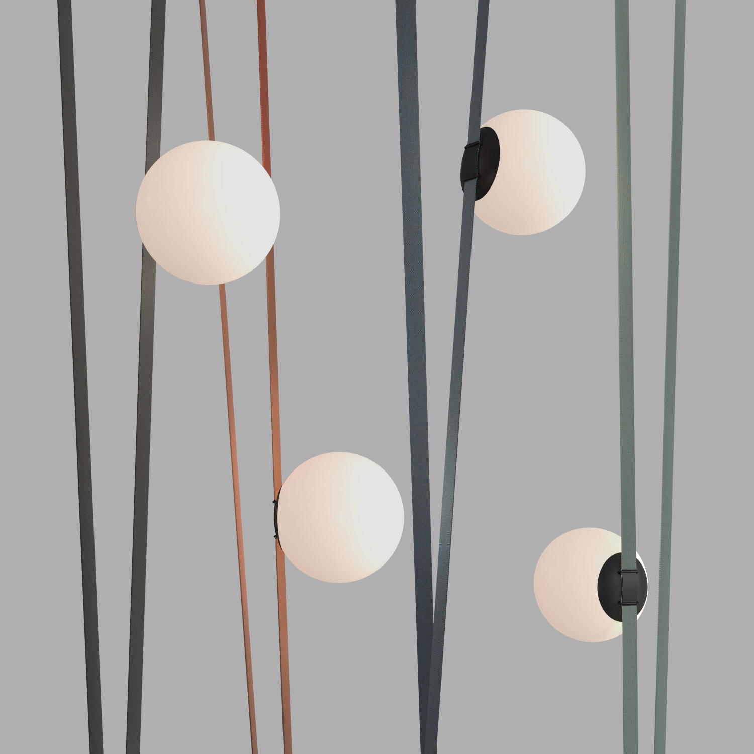 DK5552-BK Cветильник для трека-ремня Belty, серия Orb, со светодиодом, D180*H181мм, 48V DC, 10W, RA90, 120°, 4000K, IP20, белый, акрил