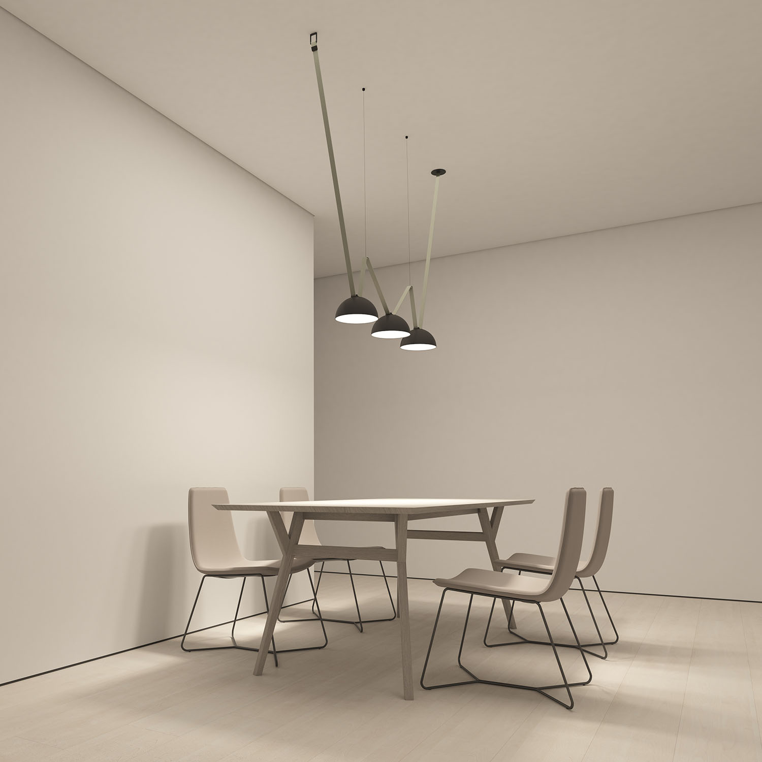 DK5560-BK Cветильник для трека-ремня Belty, серия Flow со светодиодом, D220*H117мм, 48V DC, 24W, RA90, 120°, 4000K, IP20, черный, алюминий