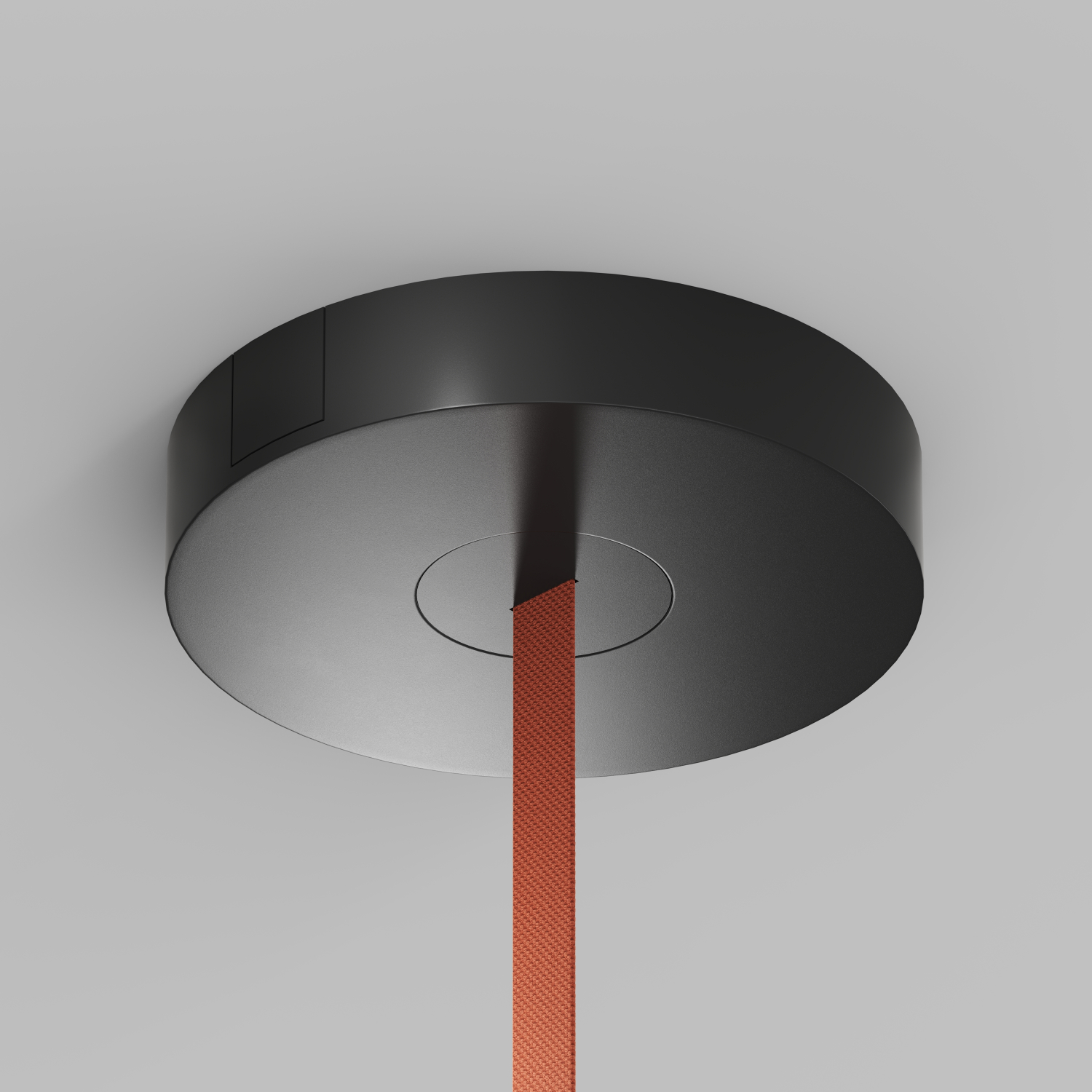 TR5511-BK Накладное основание с возможностью размещения блока питания и подачи питания треку-ремню Belty, серия Base, D260*H50мм, IP20, черный, алюминий