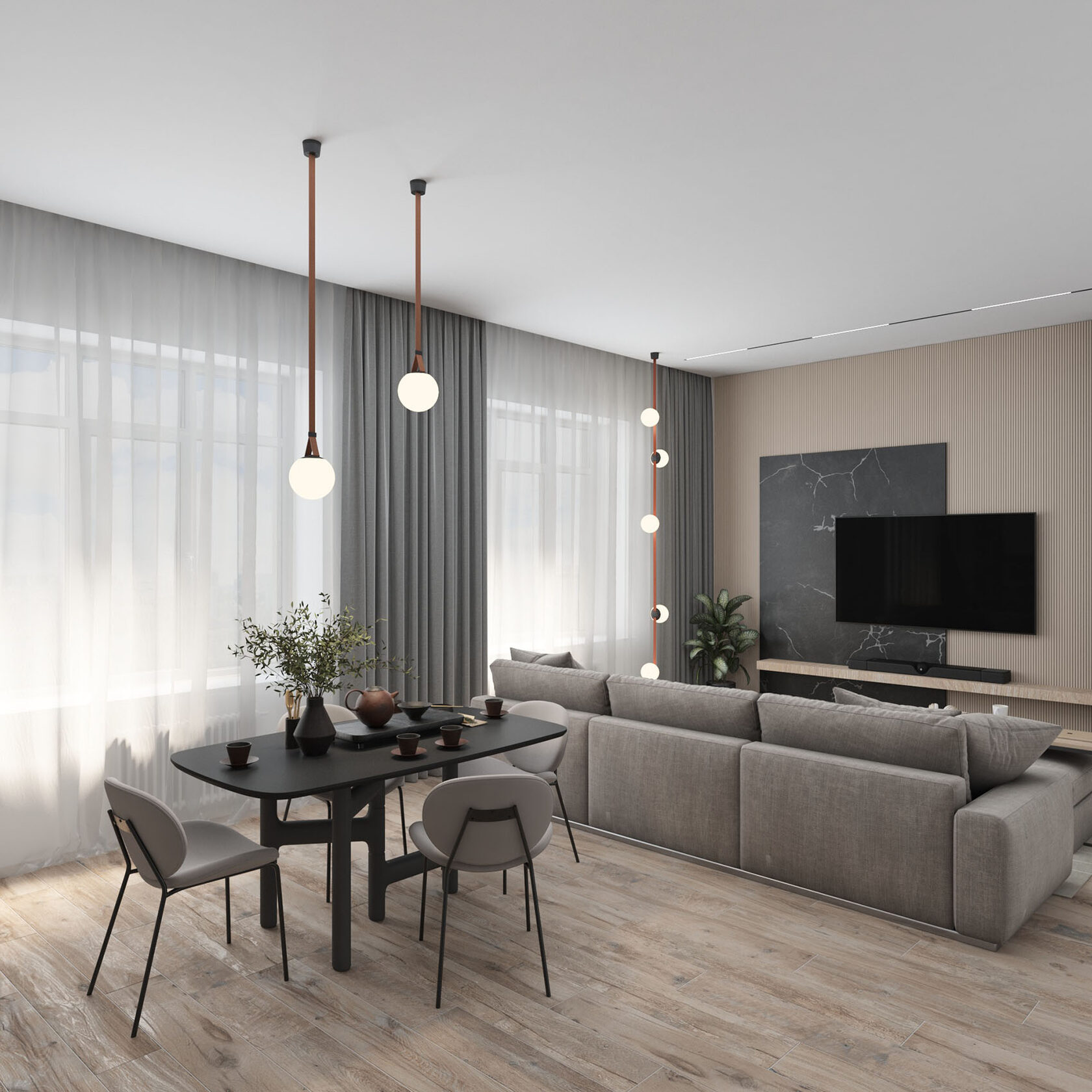 TR5512-BK Накладное основание с возможностью подачи питания треку-ремню Belty, серия Base. Не вмещает блок питания, D75*H43мм, IP20, черный, алюминий