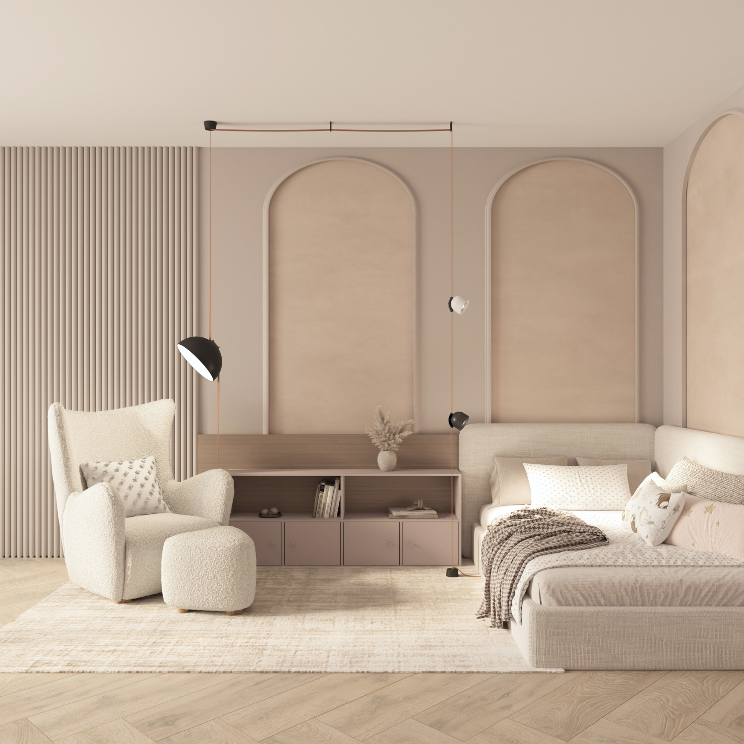 DK5540-BK Поворотный светильник для трека-ремня Belty, серия Spot, со светодиодом, D100*H107мм, 48V DC, 12W, RA90, 38°, 4000K, IP20, черный, алюминий