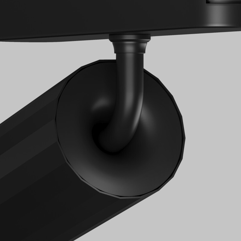 DK5311-BK Светильник для трека Air, серия Spot 3000 со светодиодом, ?50*H160мм, 48V DC, 12W, RA?95, 24°, 3000K, IP20, черный, алюминий