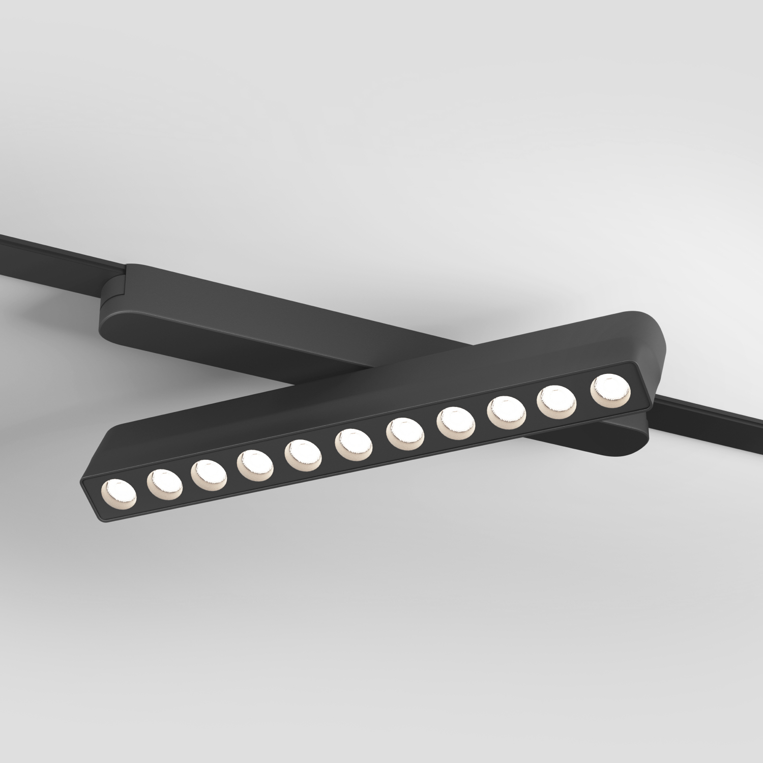 DK5338-BK Светильник для трека Air, серия Grill 4000 со светодиодом, L230*W26*H60мм, 48V DC, 12W, RA?90, 36°, 4000K, IP20, черный, алюминий