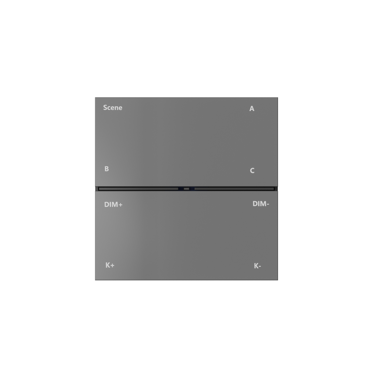 DK7201-DG Накладная настенная панель управления для светильников Air 3000-5000K, серия Control, IP20, CR2032 3V x 2, темно-серый, пластик