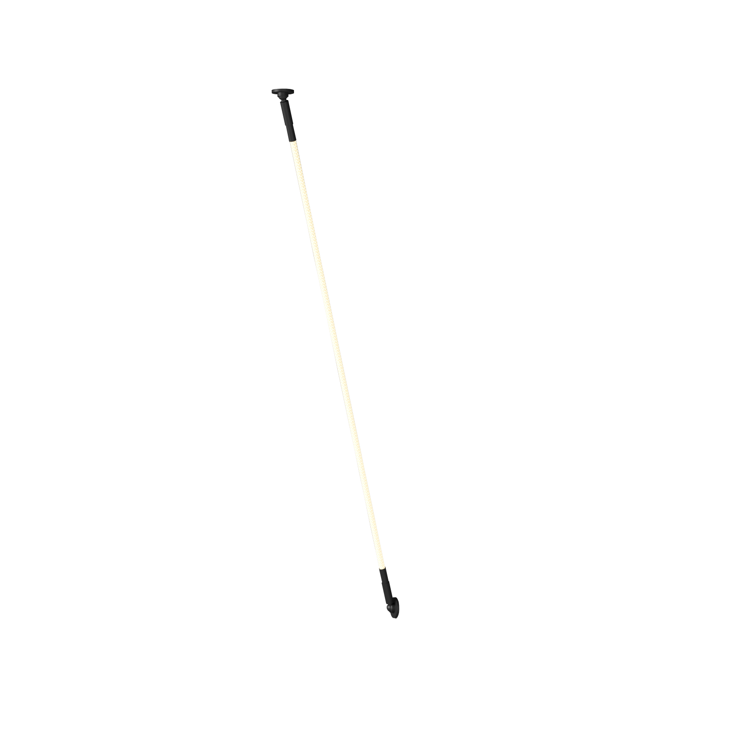 DK7502-BK Cветильник-трос в оплетке FLEX со светодиодом 2м 24V DC 35W 360° 3000К IP20 черный Цветопередача: >90, Световой поток: 1540Лм