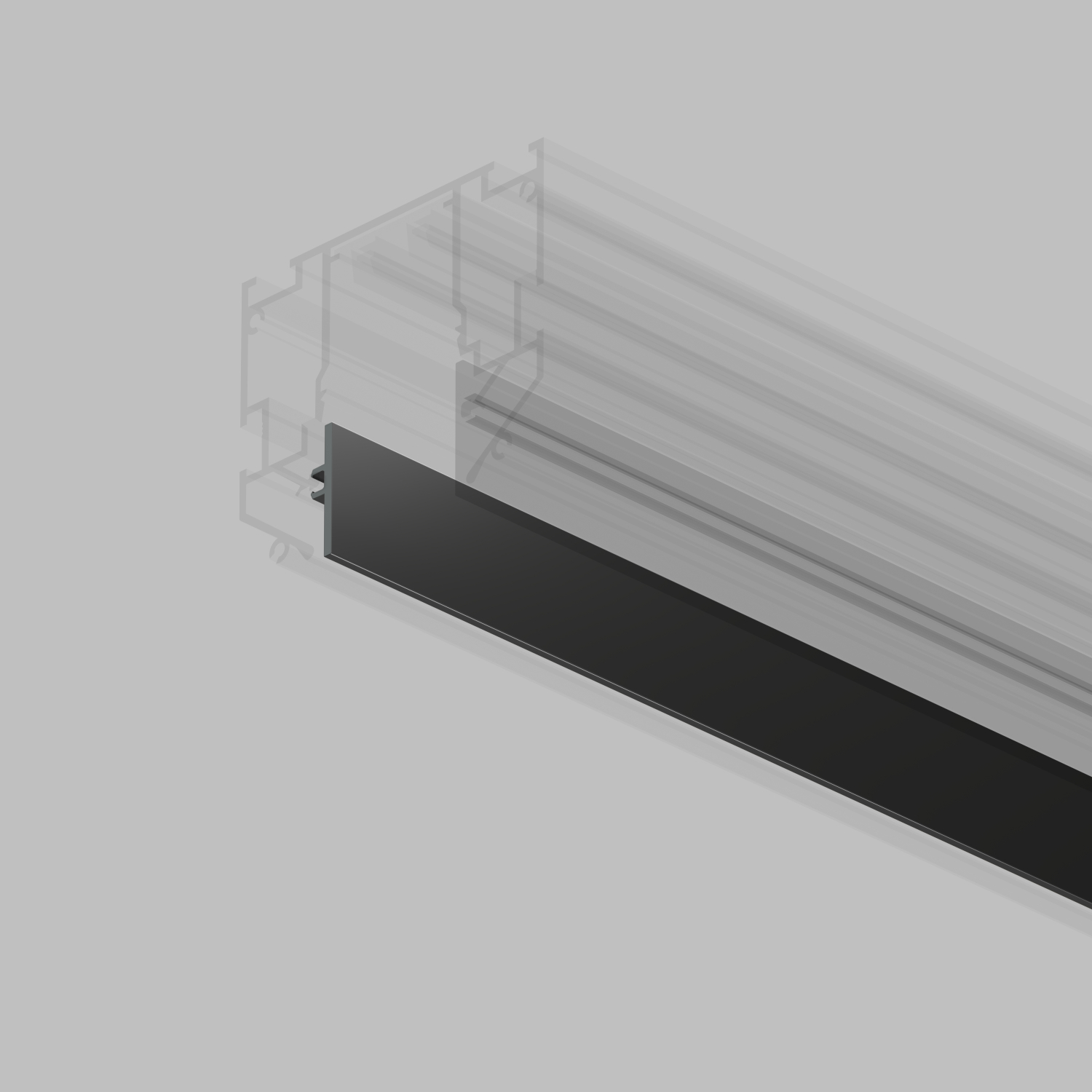 TR2028-BK Декоративная вставка для трека SMART ONE 3 метра, черная