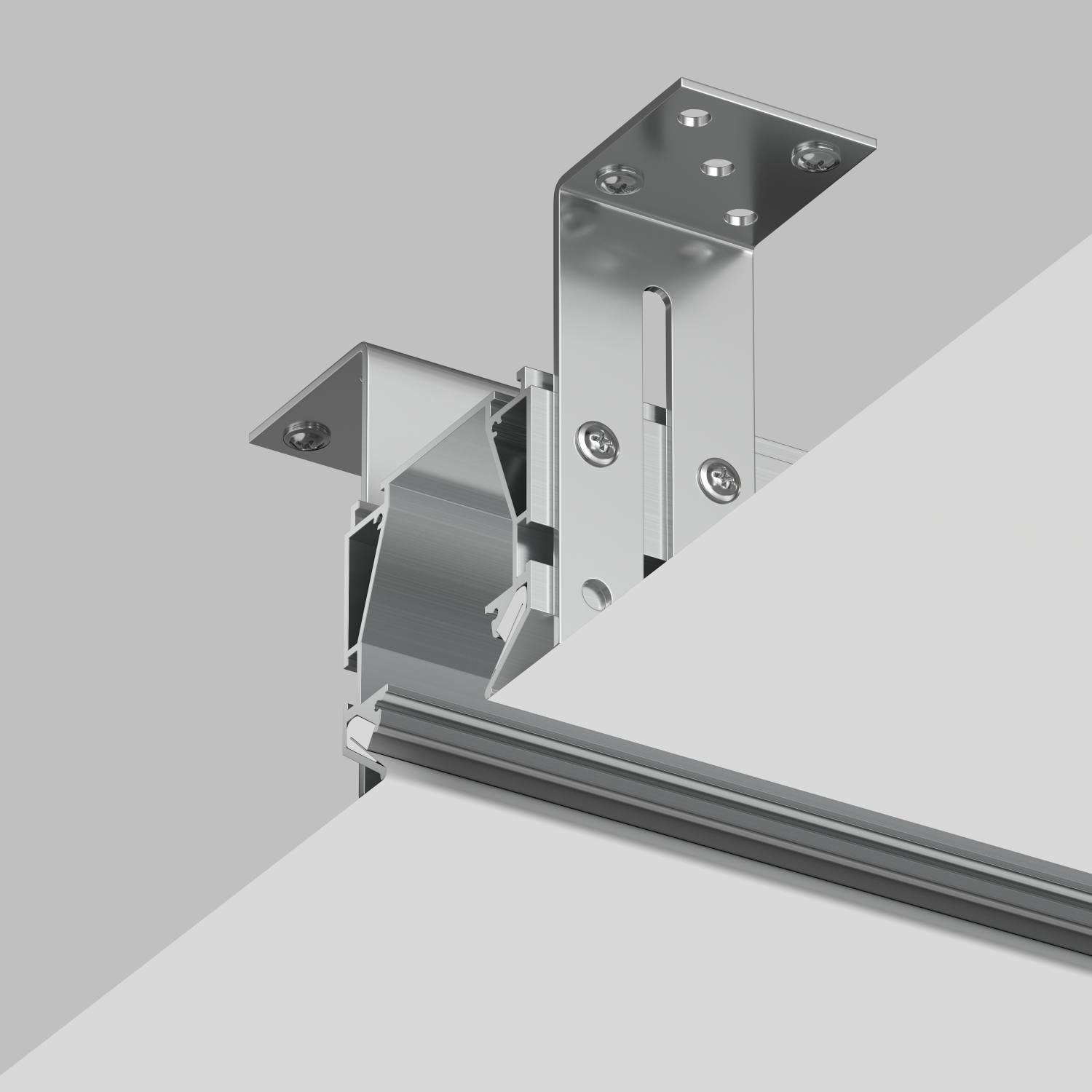 TR3044-AL Закладной профиль SMART PROFI для натяжного потолка 2м