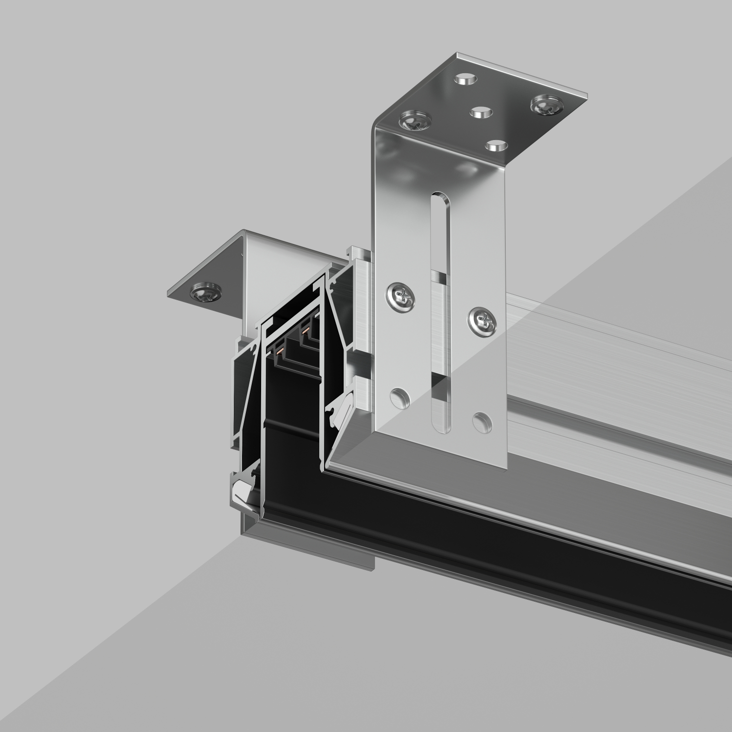 TR3044-AL Закладной профиль SMART PROFI для натяжного потолка 2м
