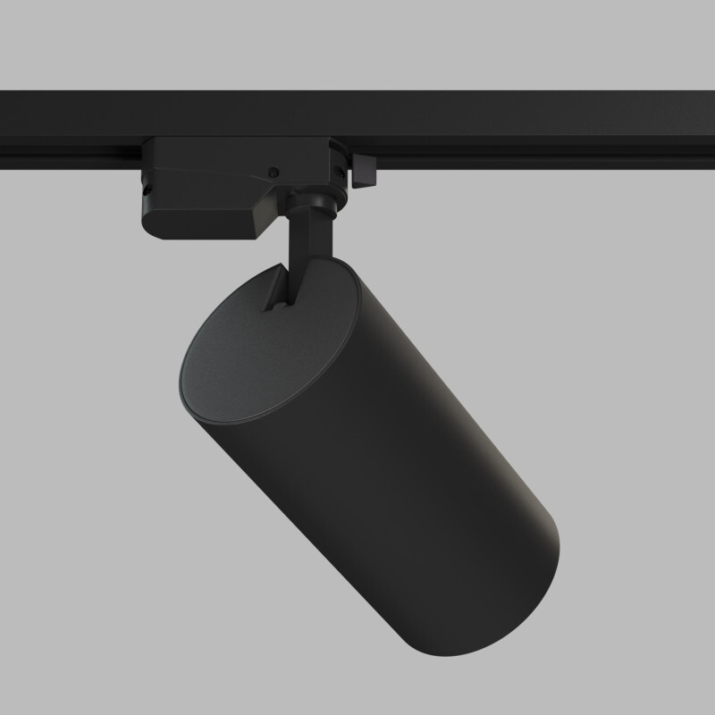 DK6455-BK Трековый светильник SOLID KOPER, 155мм, d80, 220V, LED 3000K, 30W, IP20, черный, алюминий